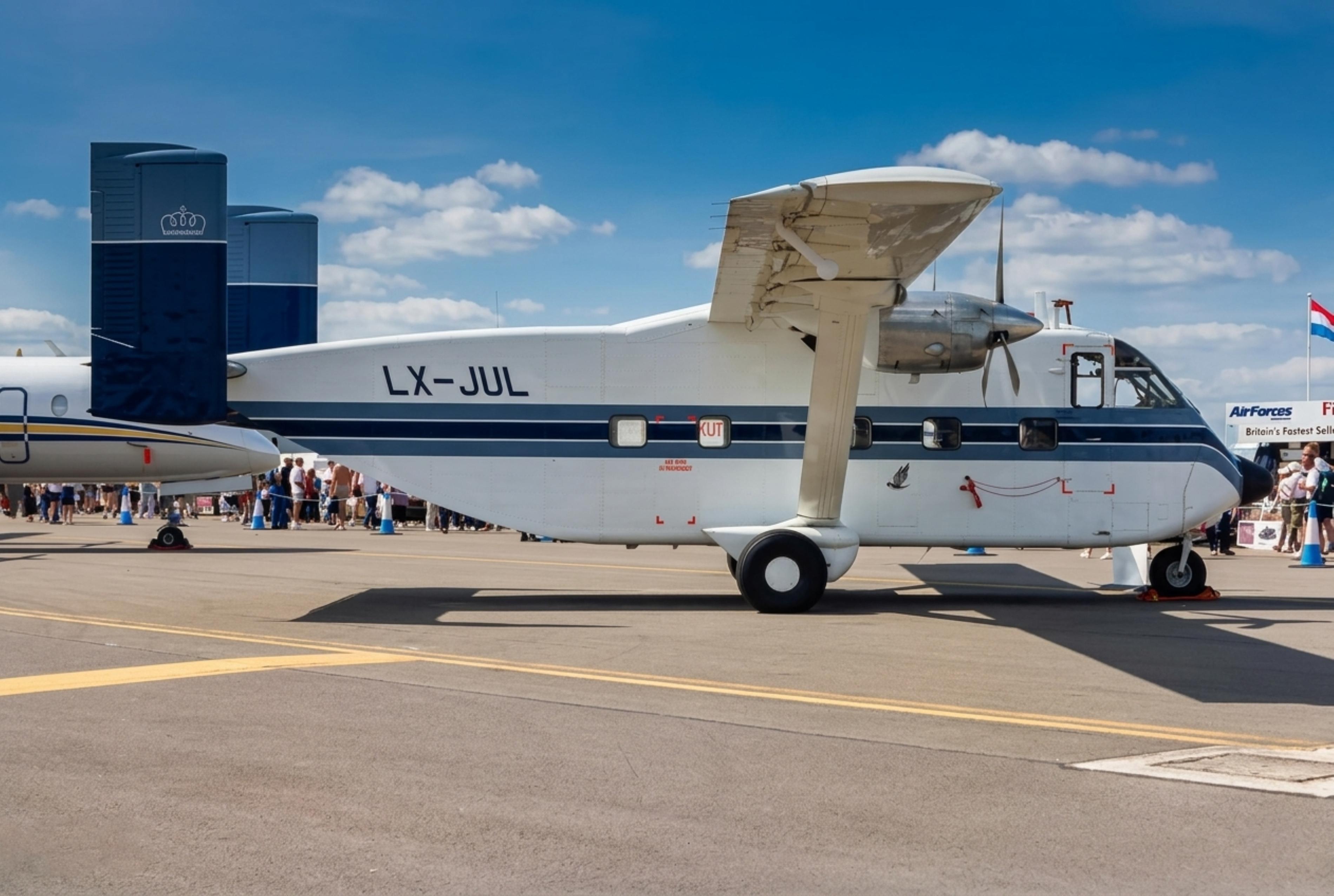 LX-JUL @ EGVA - LX-JUL 1975 Short SC7 Skyvan 3 IAT  - by PhilR