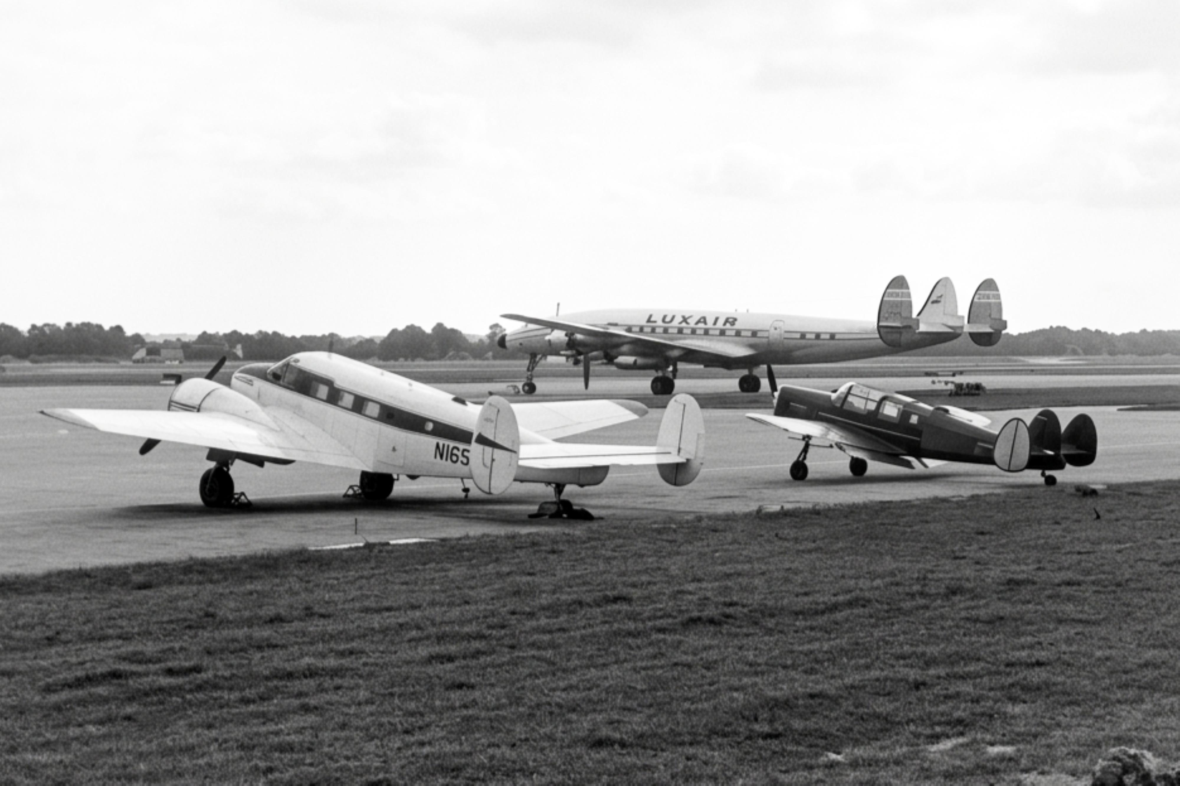 LX-LGY @ EGKK - LX-LGY Lockheed L1649A Starliner (Luxair) Trek Gatwick c1970.jpg
 - by PhilR