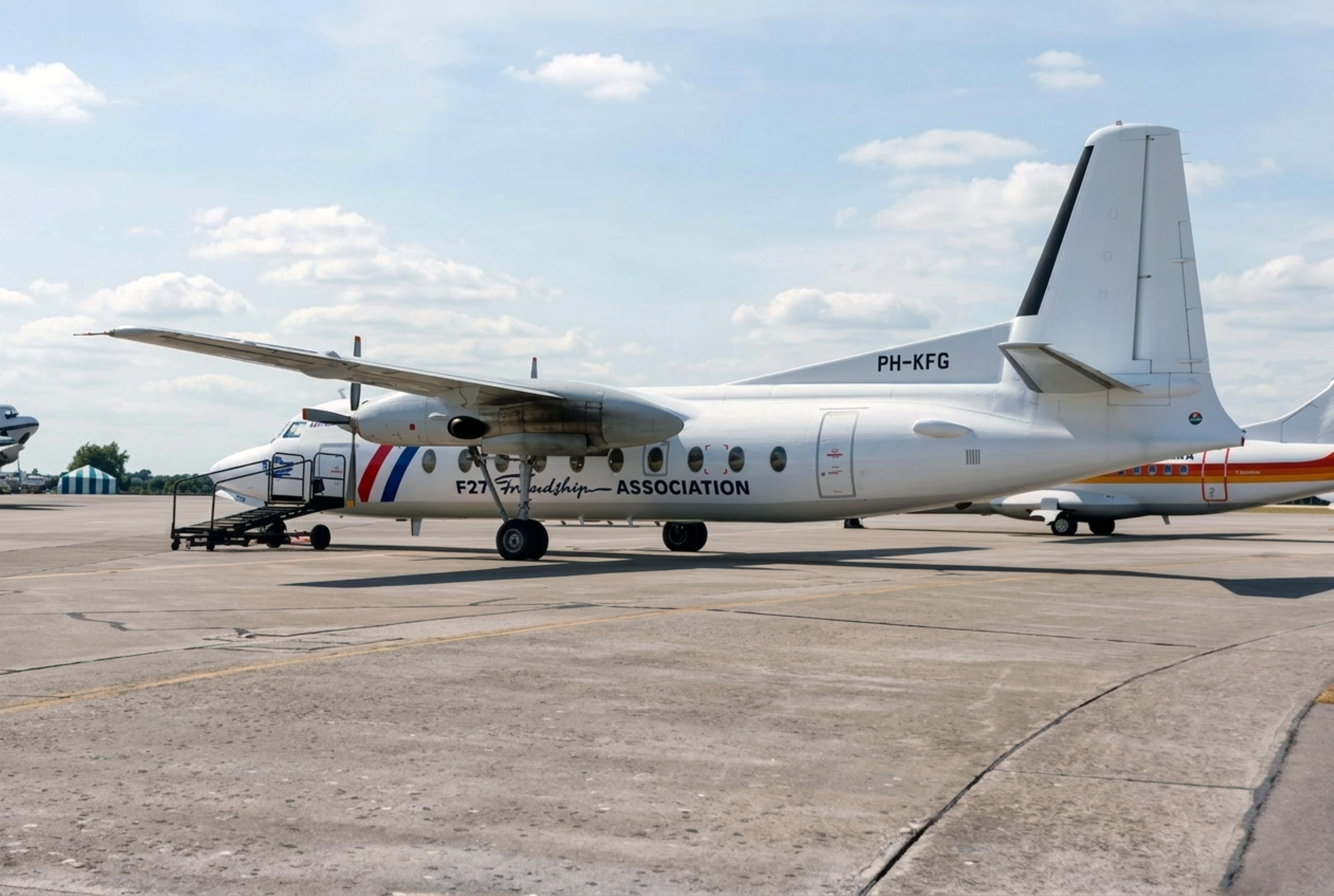PH-KFG @ EGVA - PH-KFG 1964 Fokker F-27-200 F27 Friendship Assoc IAT 
 - by PhilR