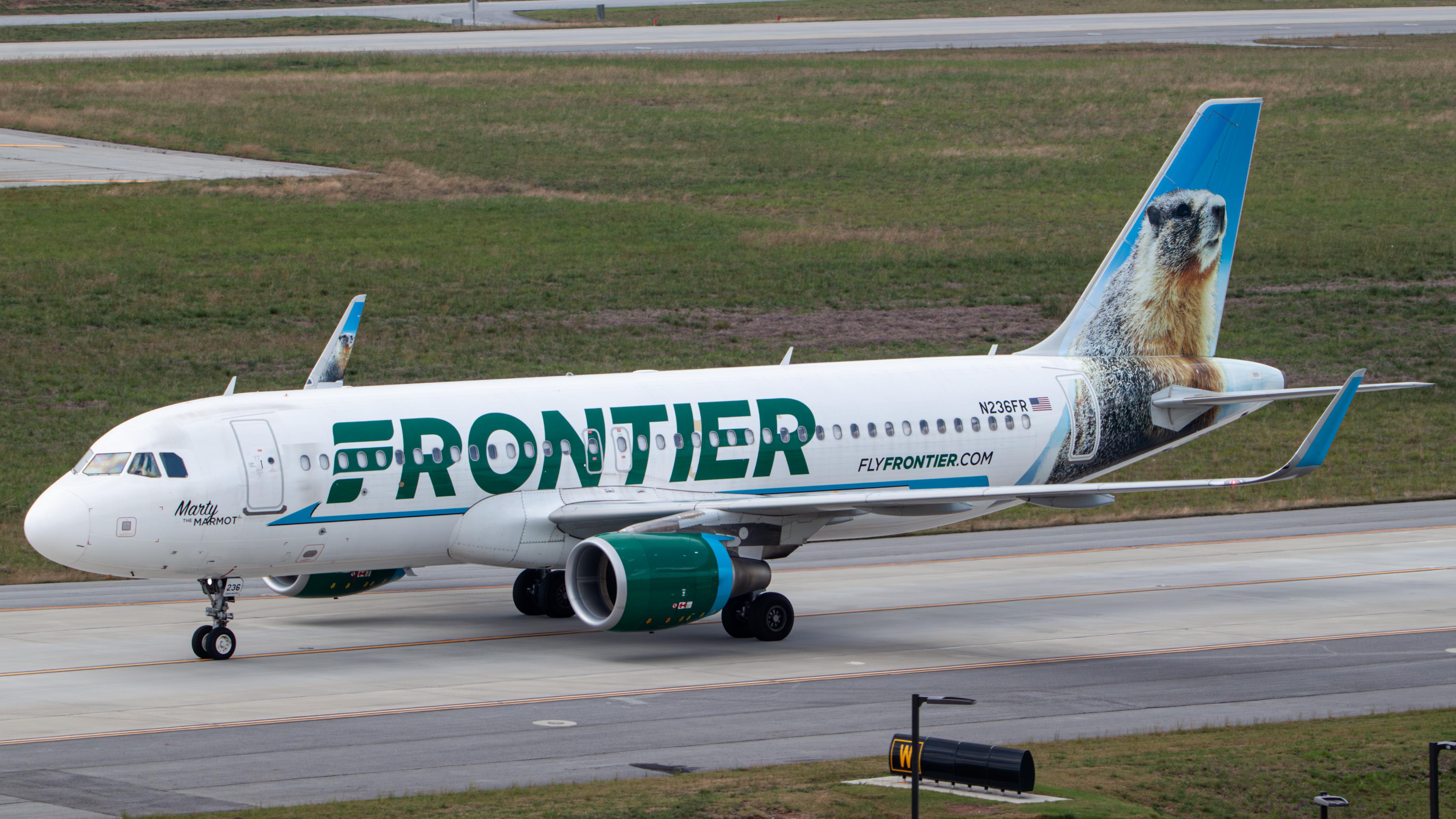 N236FR @ KATL - Frontier Marty the Marmot A320 - by AviationLover50