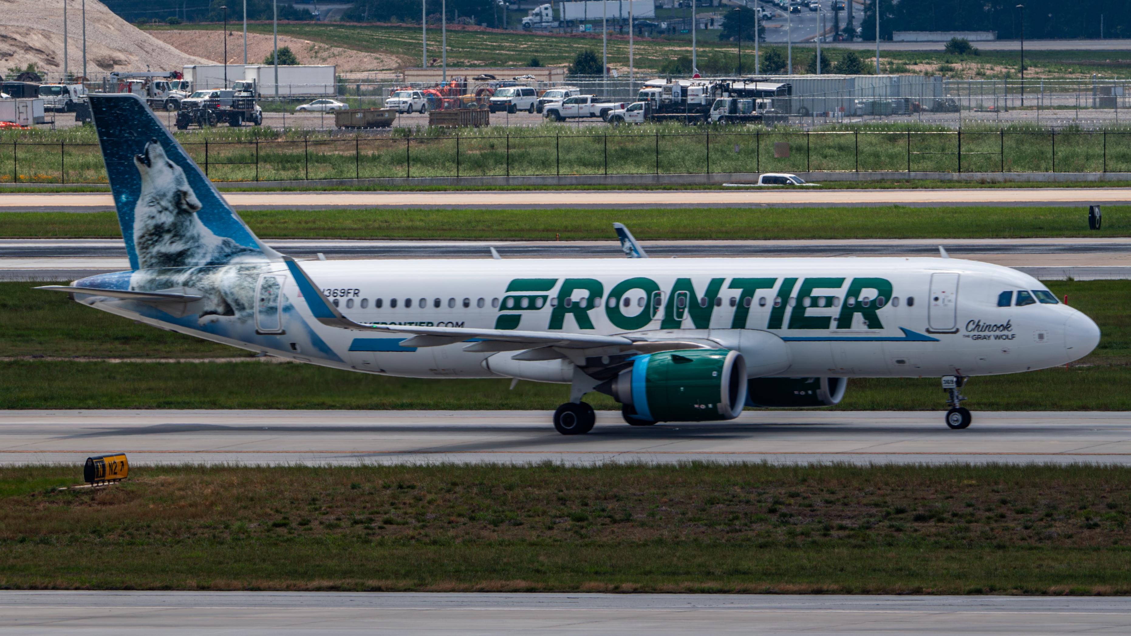 N369FR @ KATL - Frontier Chinook the Grey Wolf A320neo - by AviationLover50
