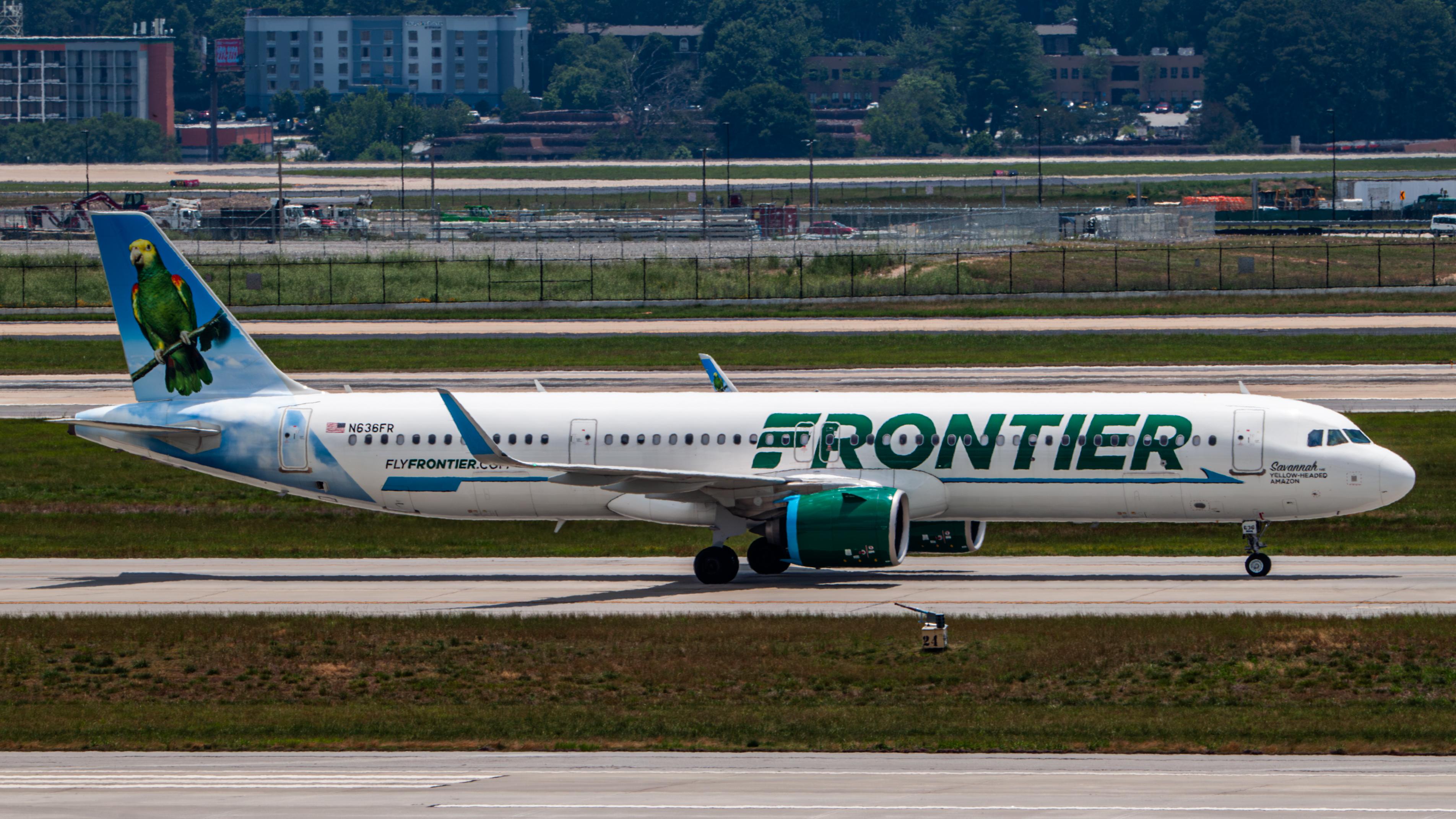 N636FR @ KATL - Frontier Savannah the Yellow-Headed Amazon A321neo - by AviationLover50