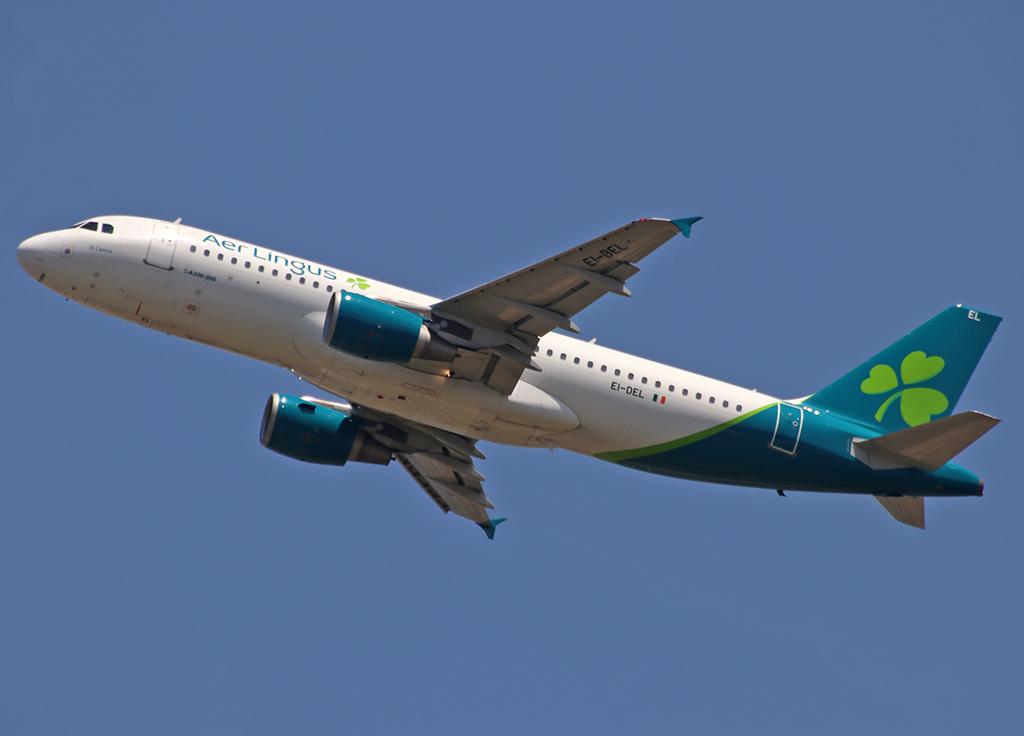 EI-DEL @ LFBO - Climbing after take off from rwy 32R... New c/s - by Shunn311