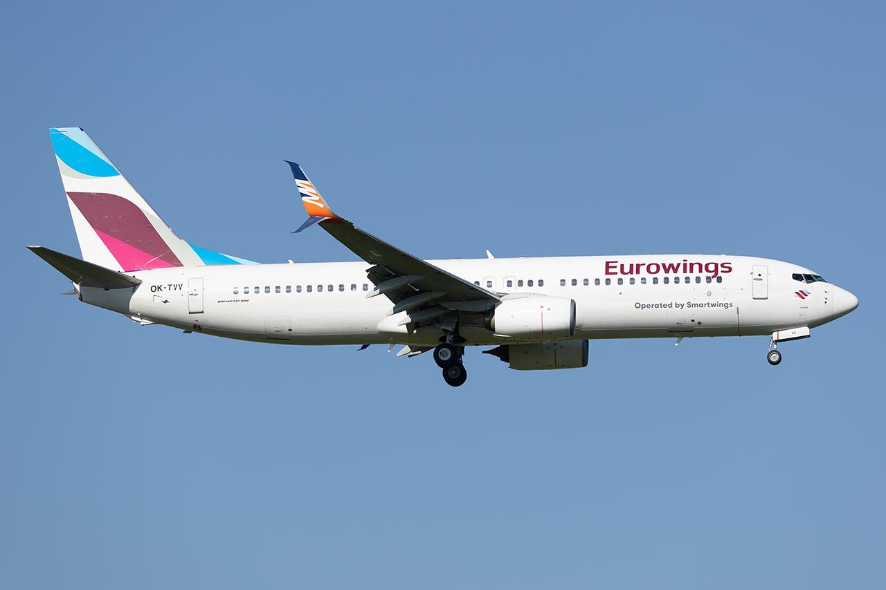 OK-TVV @ LOWW - Eurowings 737-800 - by Andy Graf