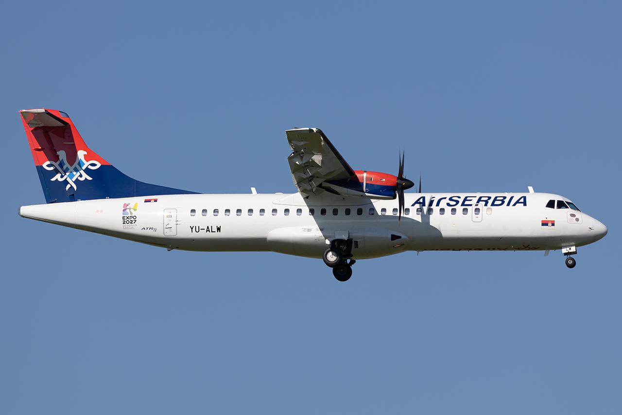 YU-ALW @ LOWW - Air Serbia ATR72 - by Andy Graf