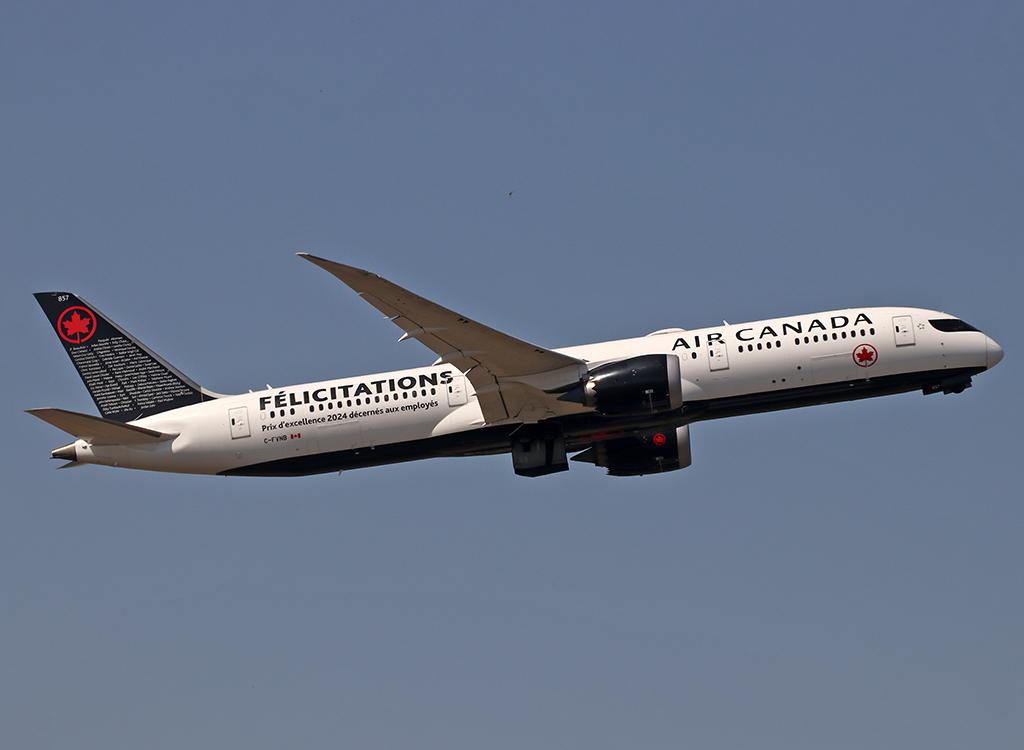 C-FVNB @ LFBO - Climbing after take off from rwy 32R with special c/s - by Shunn311