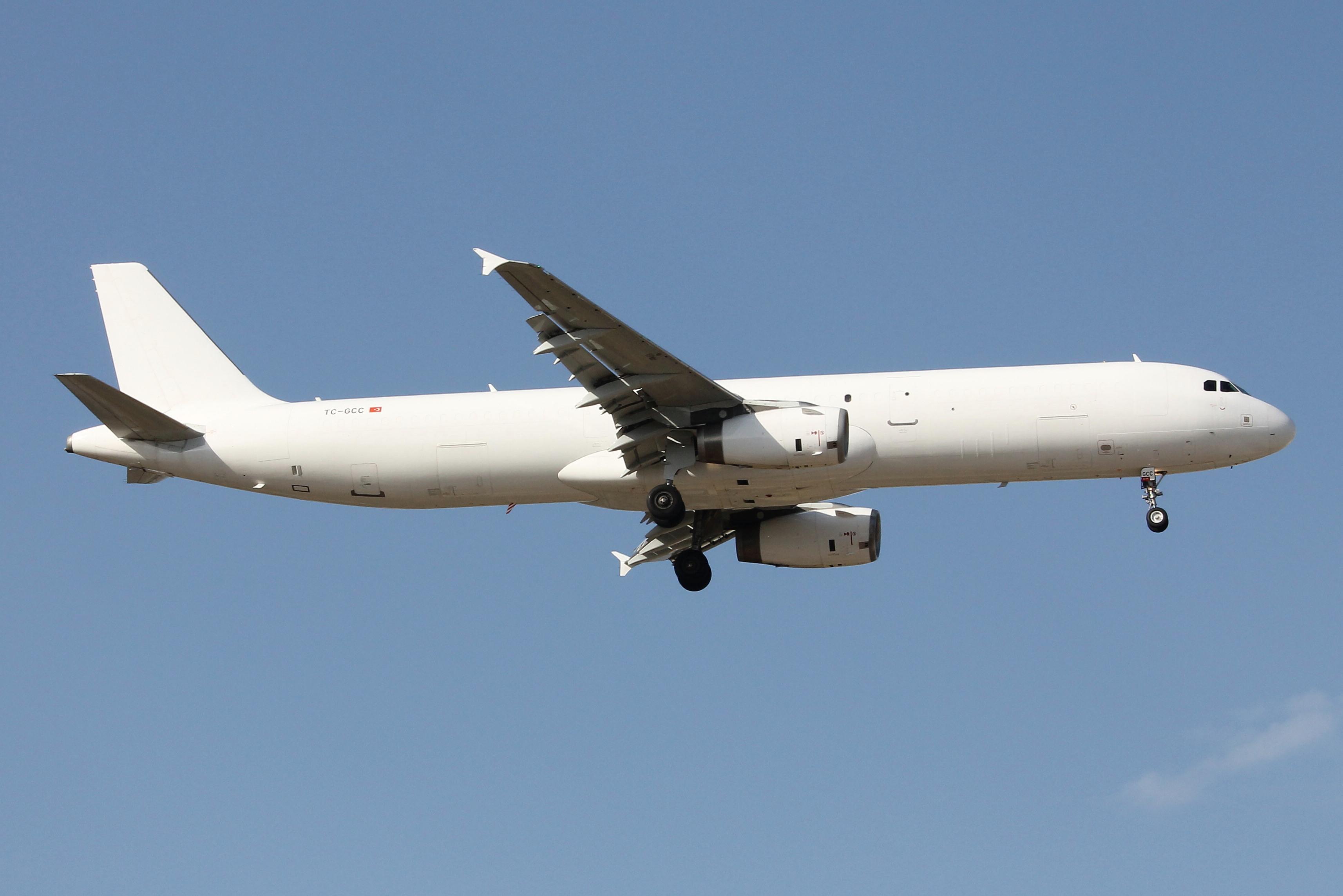 TC-GCC @ LMML - BBN Cargo Airlines Airbus A321-231(P2F) reg TC-GCC seen approaching RW13 landing in Malta. - by raymond