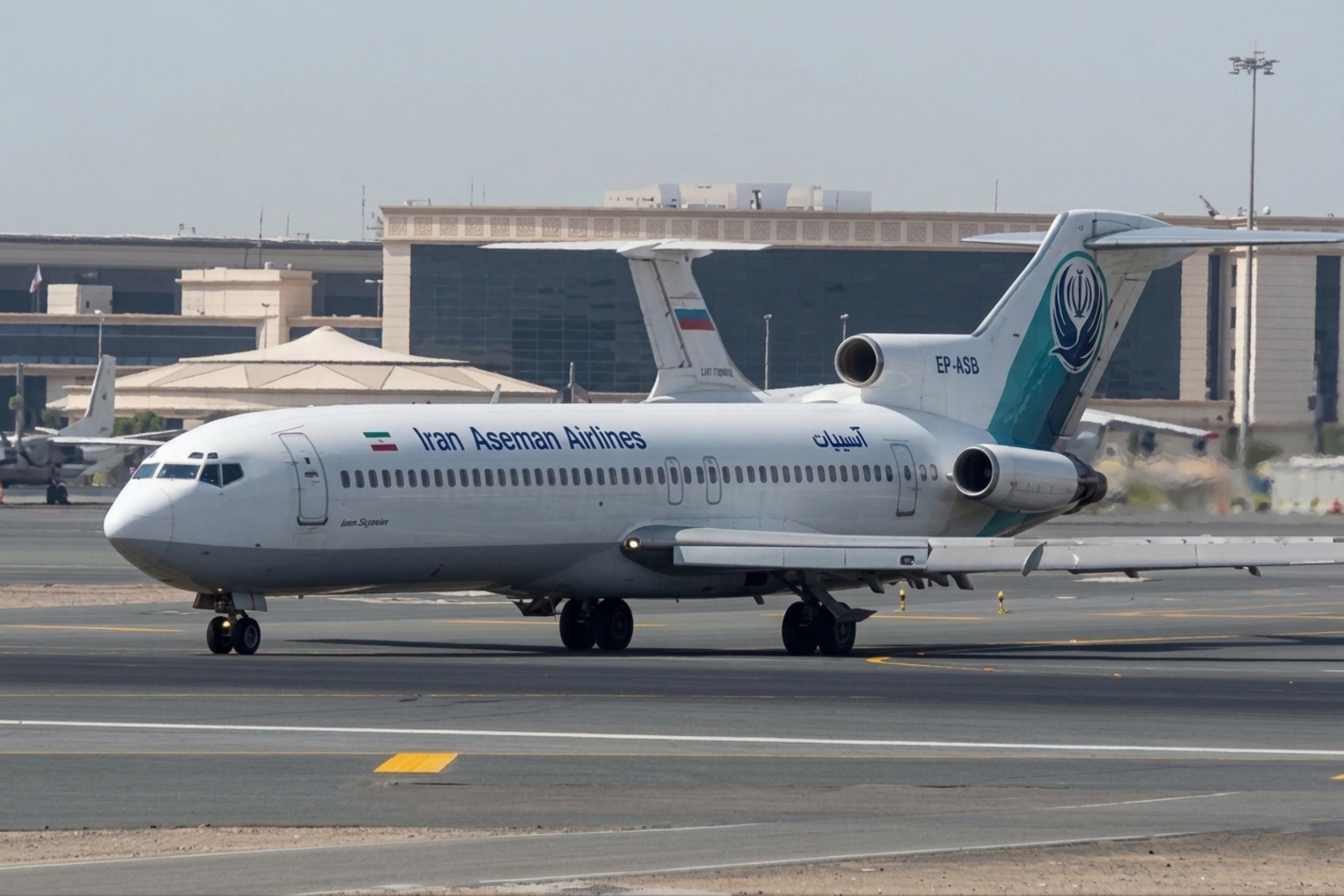 EP-ASB @ OMDB - EP-ASB 1977 B727-200 Iran Aseman Airlines DXB
 - by PhilR