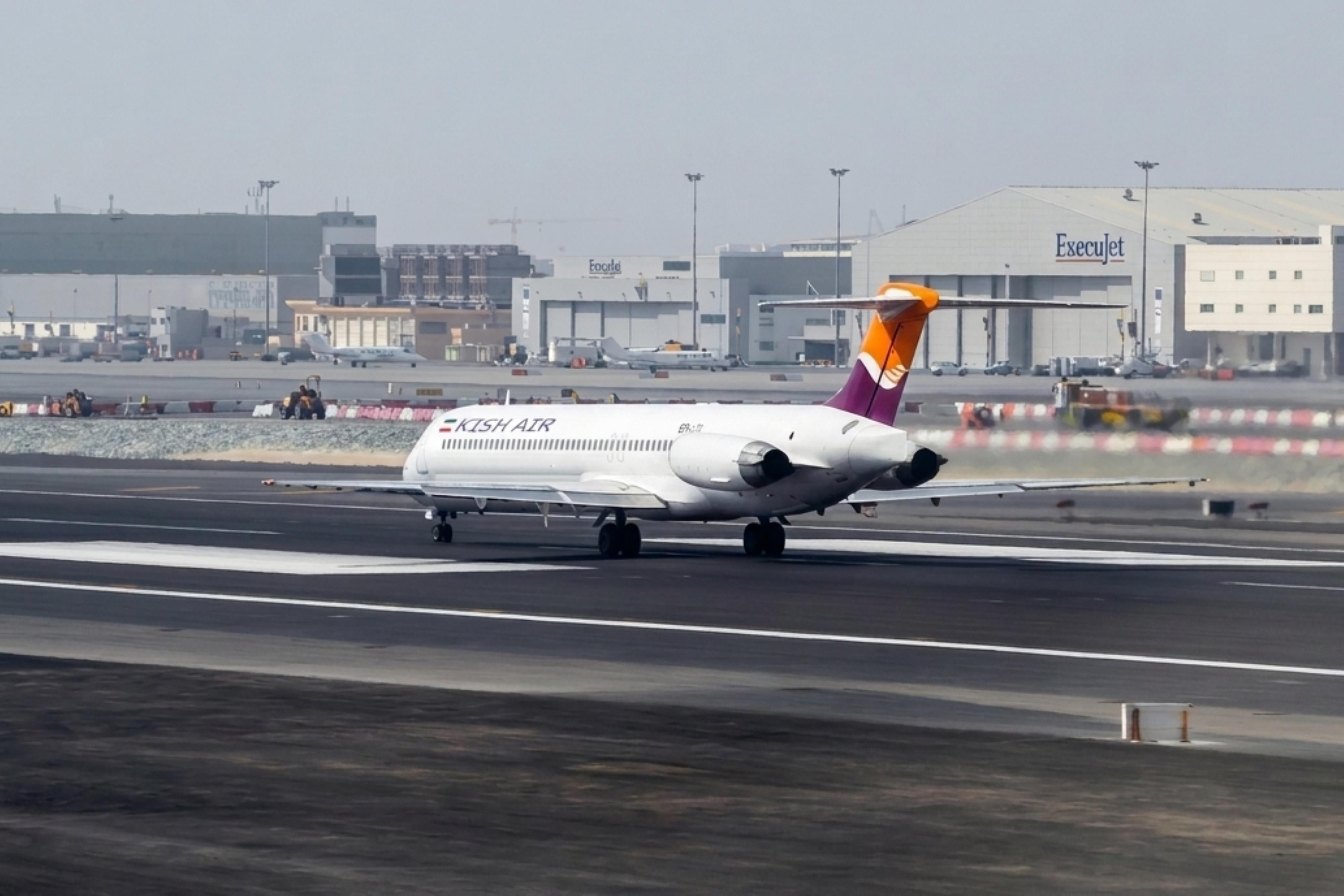 EP-LCI @ OMDB - EP-LCI 1989 Kish Air MD-83 DXB  - by PhilR