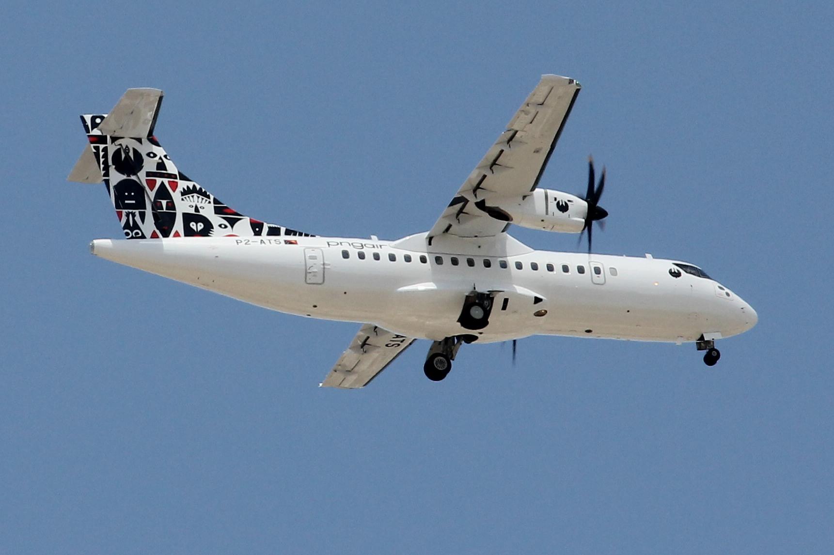 P2-ATS @ LMML - ATR 42-600 reg P2-ATS of PNG Air approaching RW13 in Malta during a stop over. - by raymond