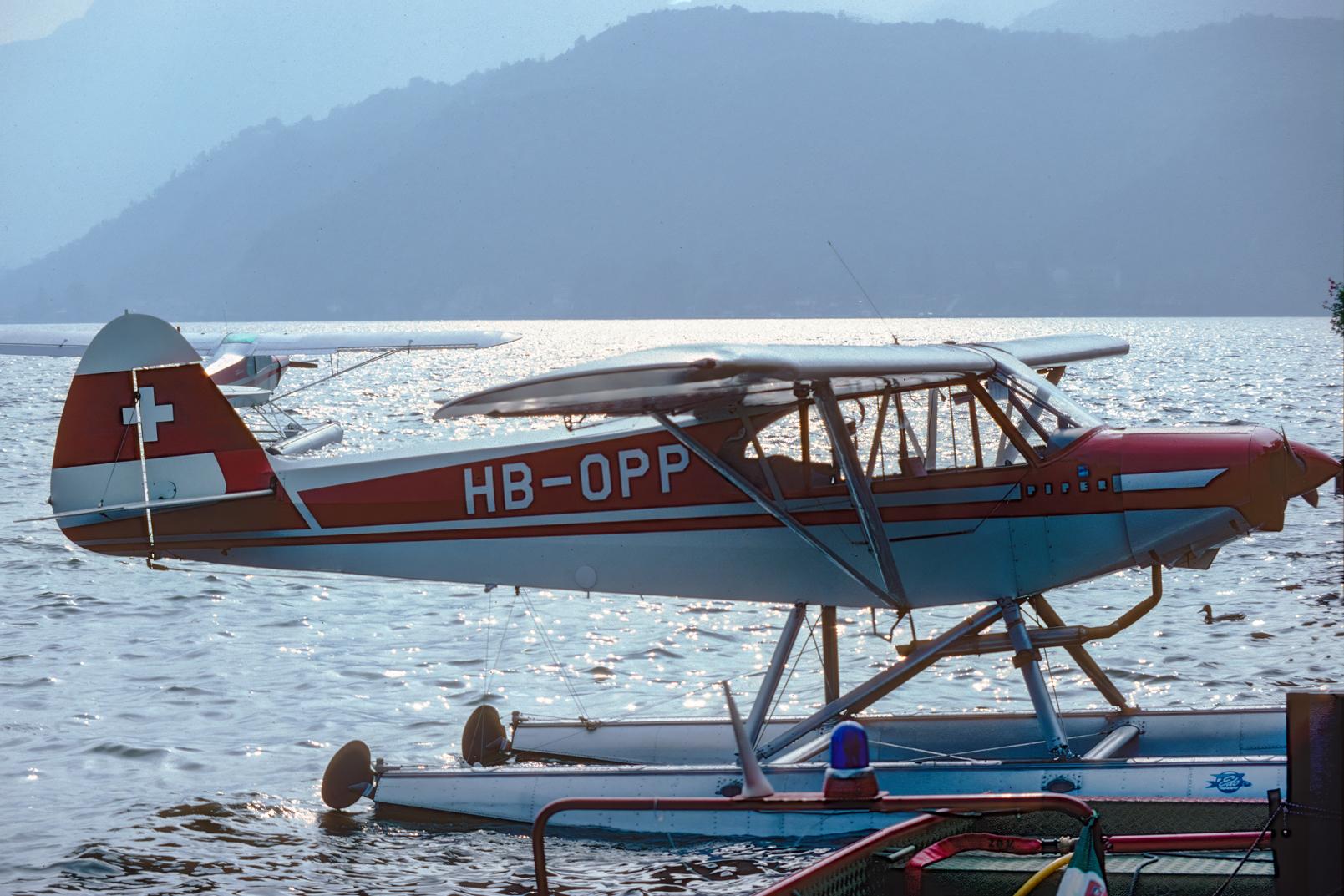 HB-OPP @ LSZA - SPAS-Fly-in Morcote, near Lugano. Scanned from a slide. - by sparrow9