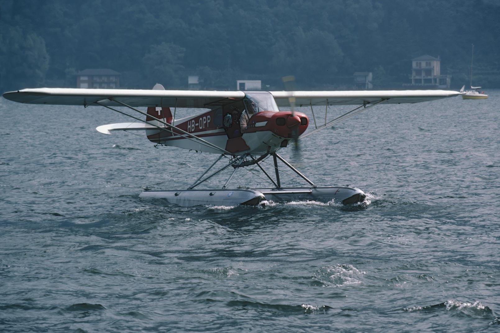 HB-OPP @ LSZA - SPAS-Fly-in Morcote, near Lugano. Scanned from a slide - by sparrow9