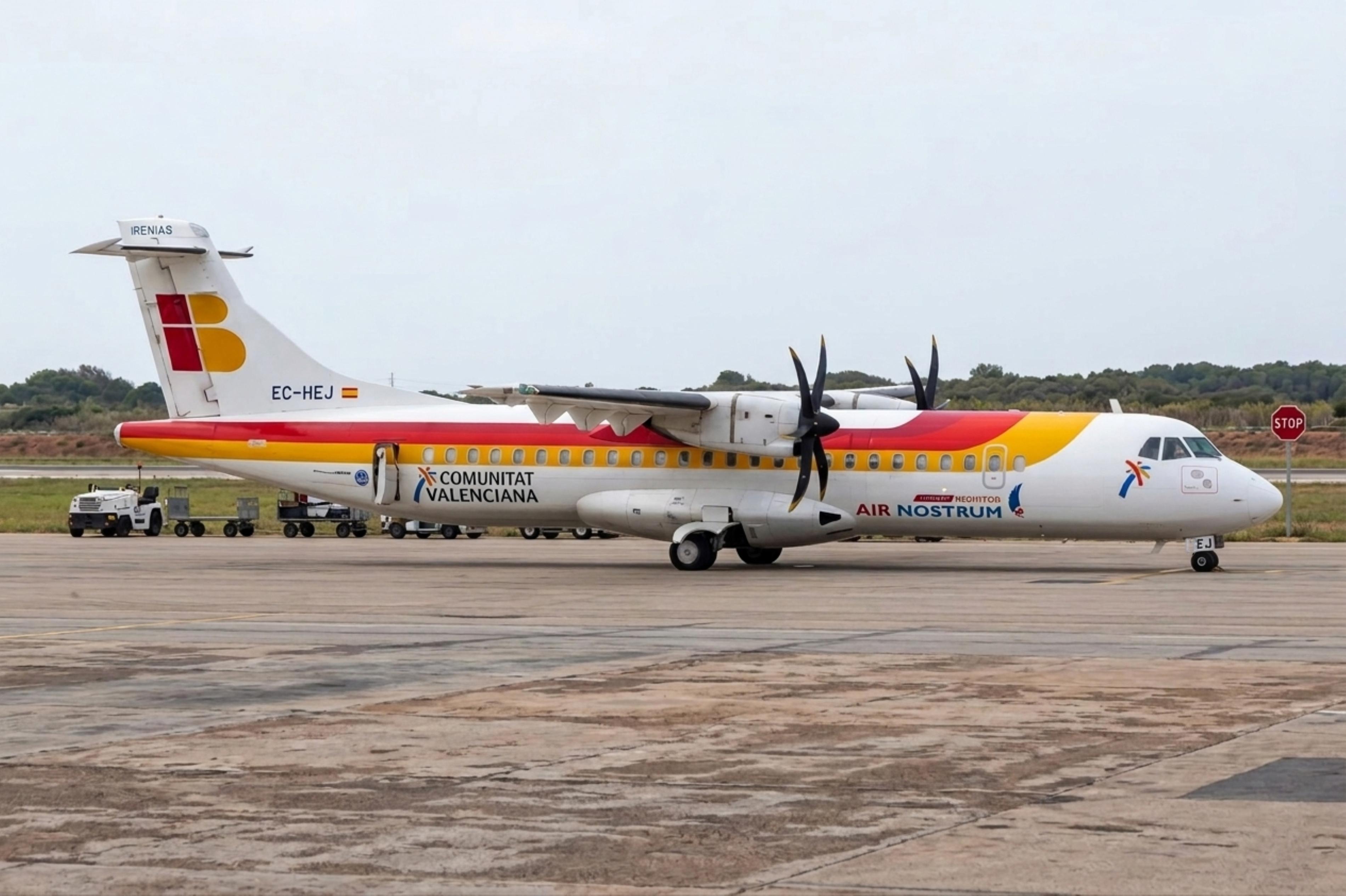 EC-HEJ @ LEMH - EC-HEJ 1998 ATR72 Iberia Menorca 
 - by PhilR