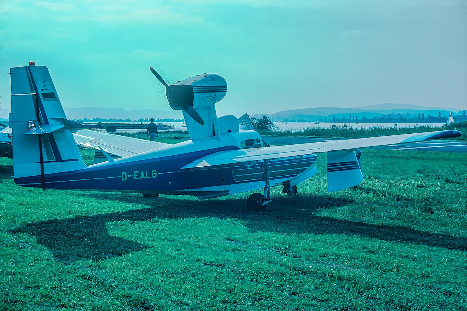 D-EALG @ LSPV - Parked at Wangen-Lachen airfield. Scanned from a slide. - by sparrow9