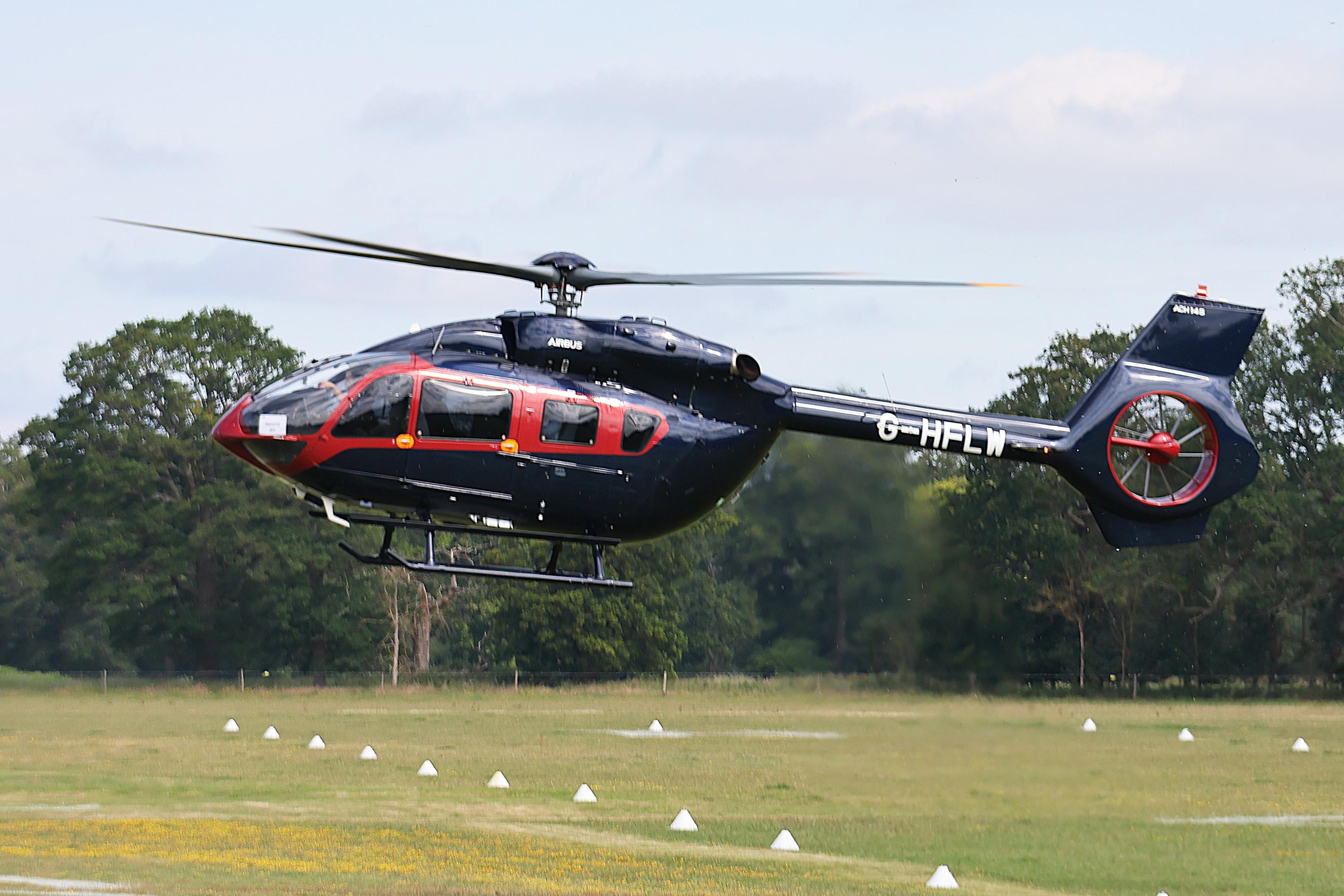 G-HFLW @ ASCOT - G-HFLW 2024 Airbus EC145 Ascot Heliport  - by PhilR