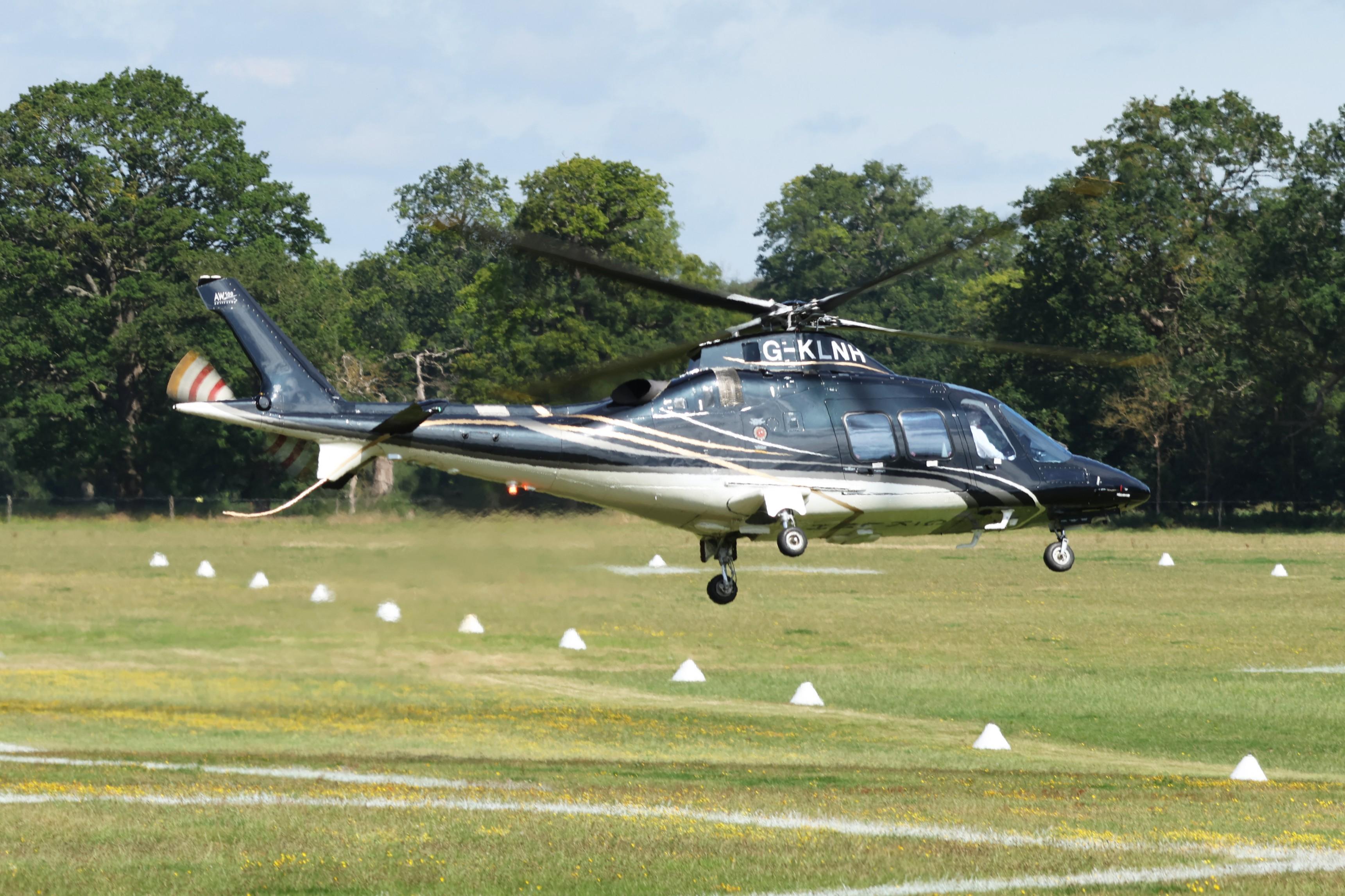 G-KLNH @ ASCOT - G-KLNH 2016 Leonardo AW109SP Grand New Ascot Heliport 
 - by PhilR