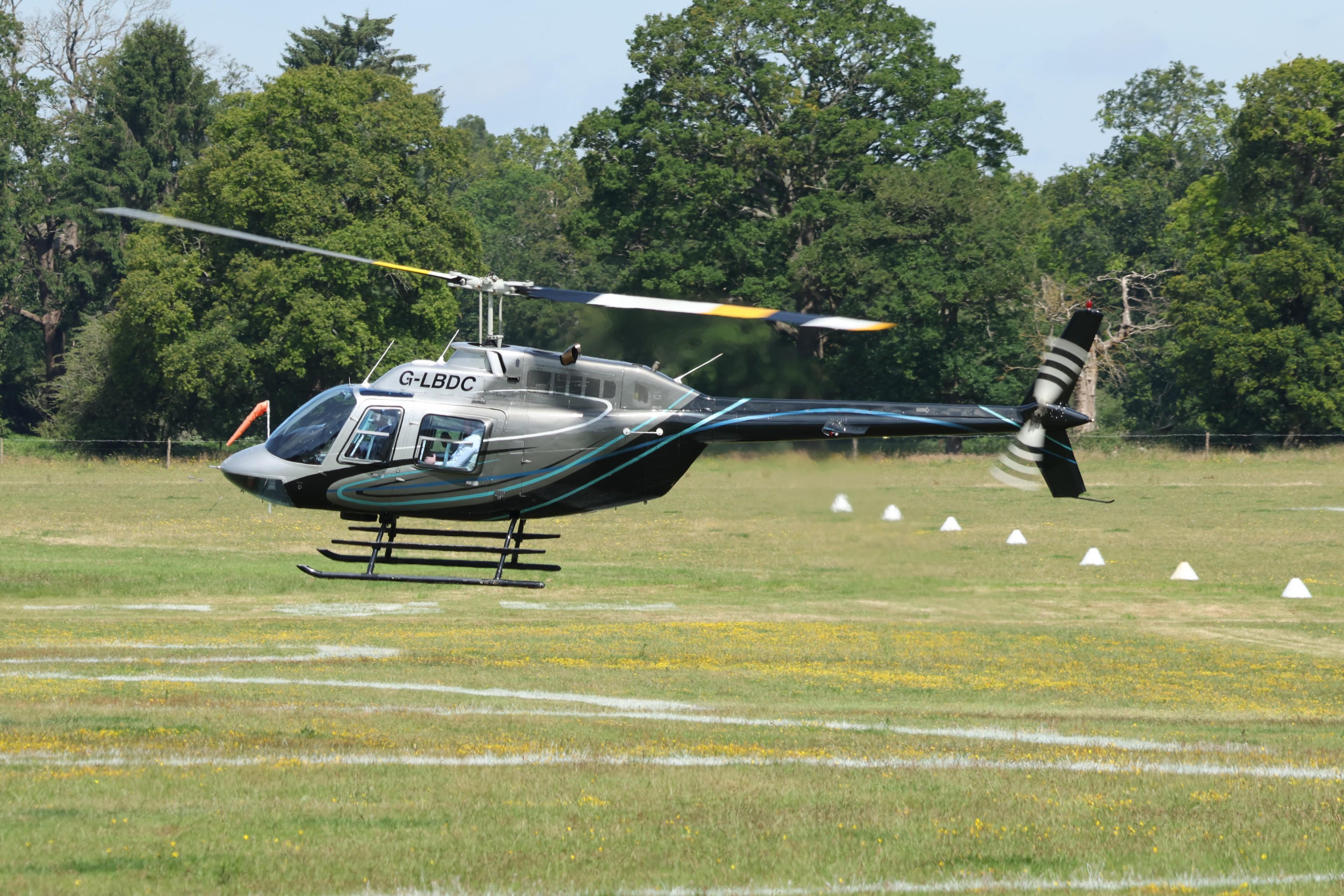 G-LBDC @ ASCOT - G-LBDC 1984 Bell 206B Jet Ranger lll Ascot Heliport 
 - by PhilR