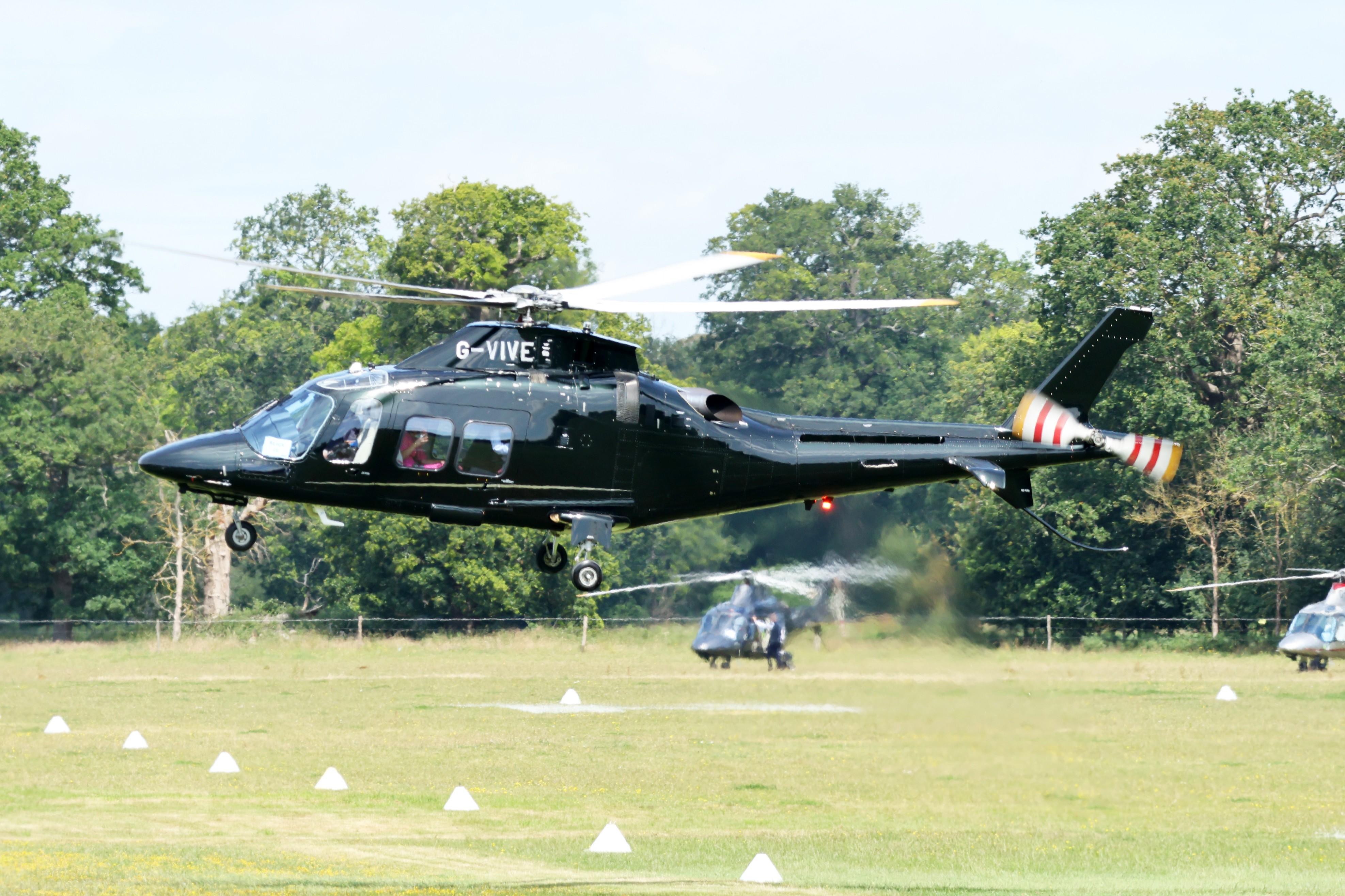 G-VIVE @ ASCOT - G-VIVE 2019 Leonardo AW109SP Grand New Ascot Heliport 
 - by PhilR