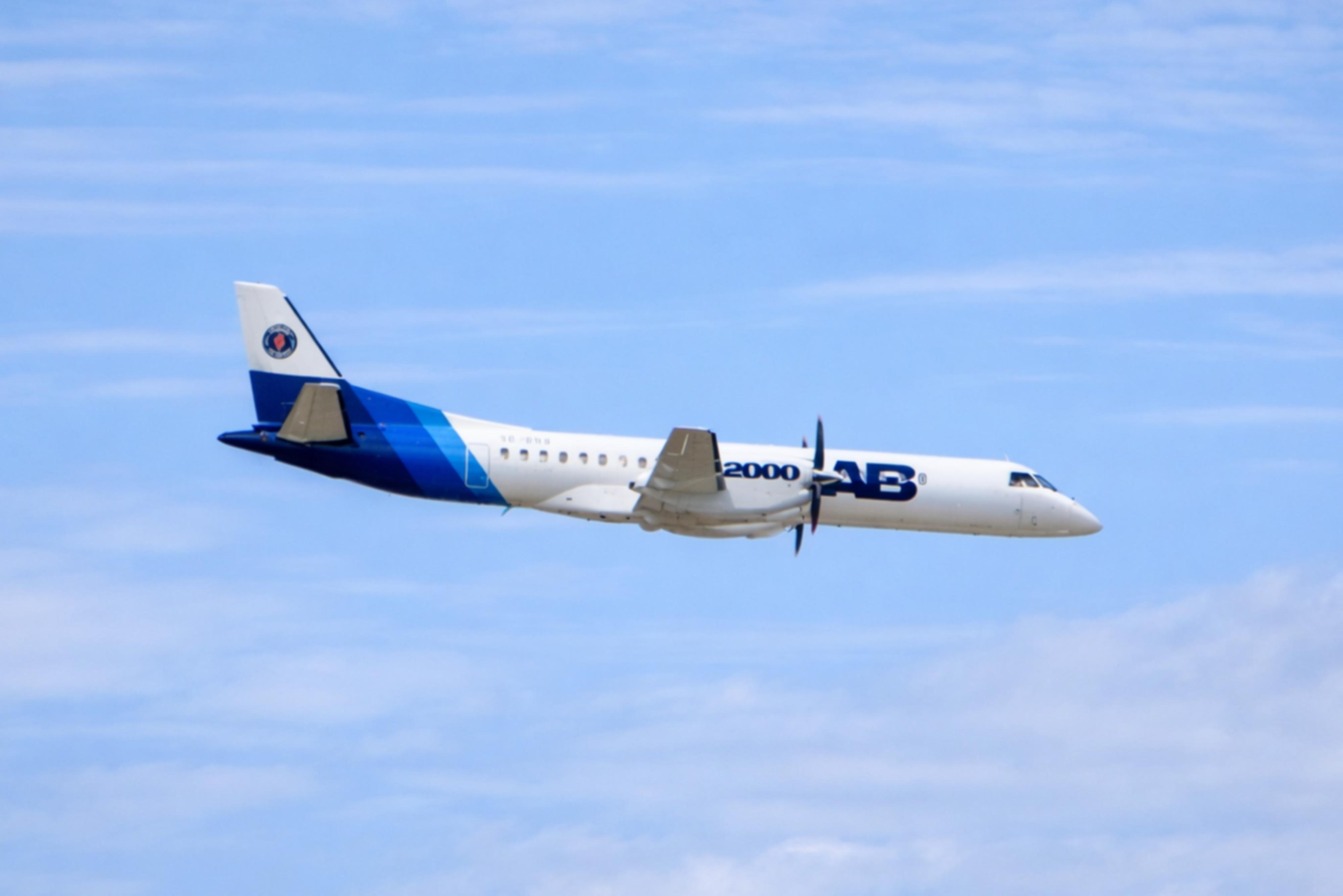 SE-003 @ EGLF - SE-003 1992 SAAB 2000 SBAC 
 - by PhilR