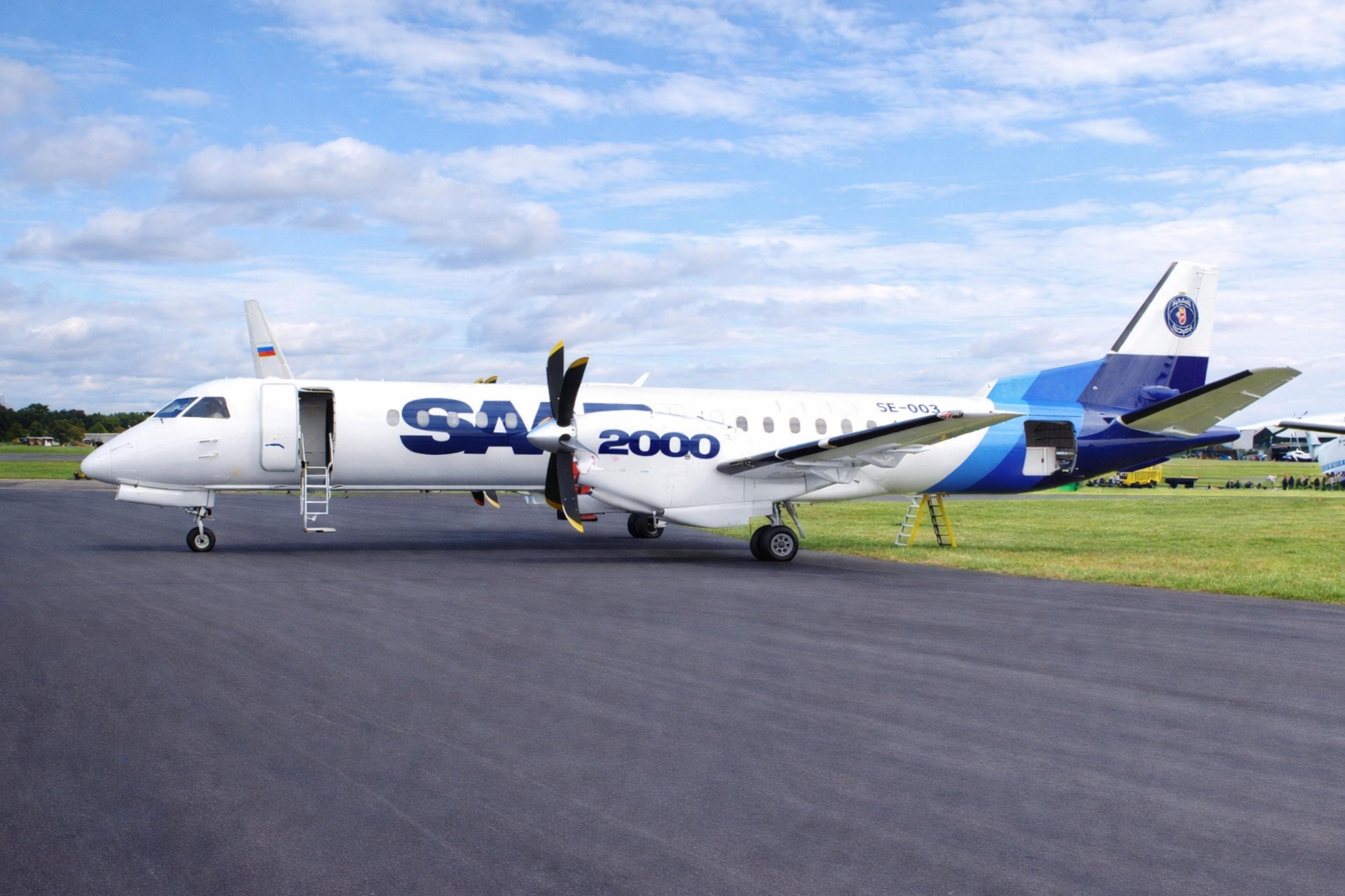 SE-003 @ EGLF - SE-003 1992 SAAB 2000 SBAC
 - by PhilR