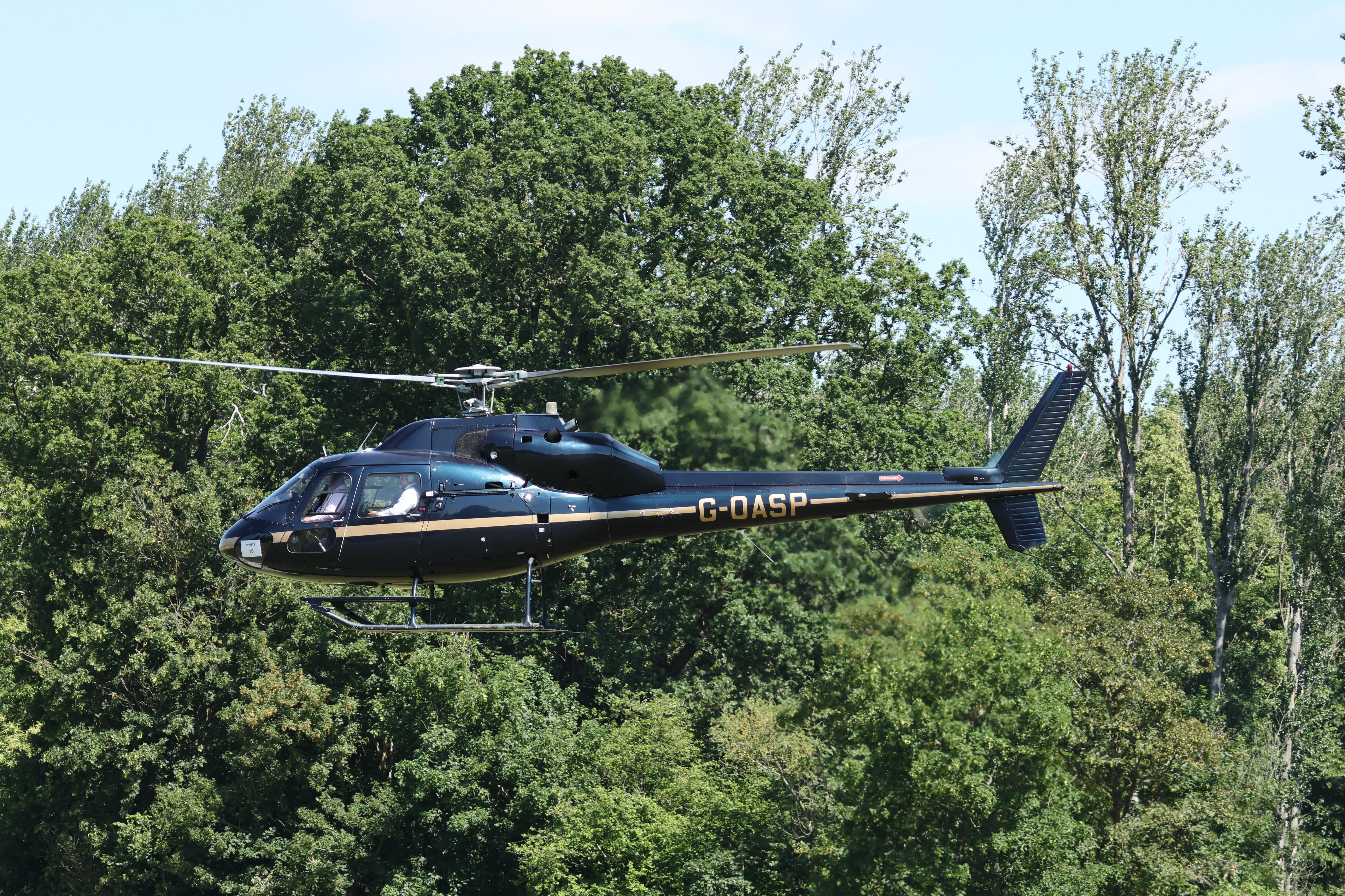G-OASP @ ASCOT - G-OASP 1991 Aerospatiale AS355F2 Ecureuil ll Ascot Heliport 
 - by PhilR