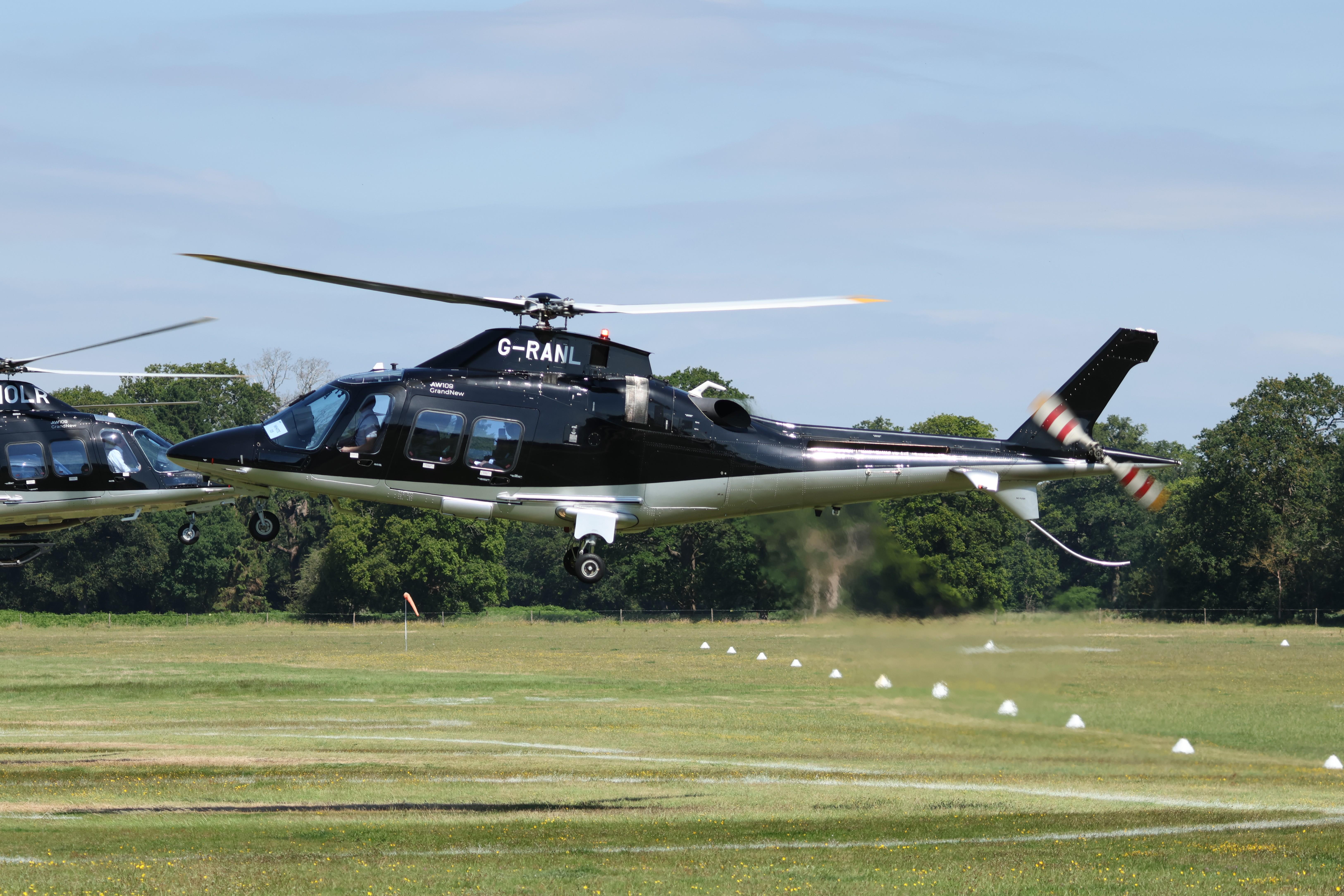 G-RANL @ ASCOT - G-RANL 2022 Leonardo AW109SP Grand new Ascot Heliport 
 - by PhilR