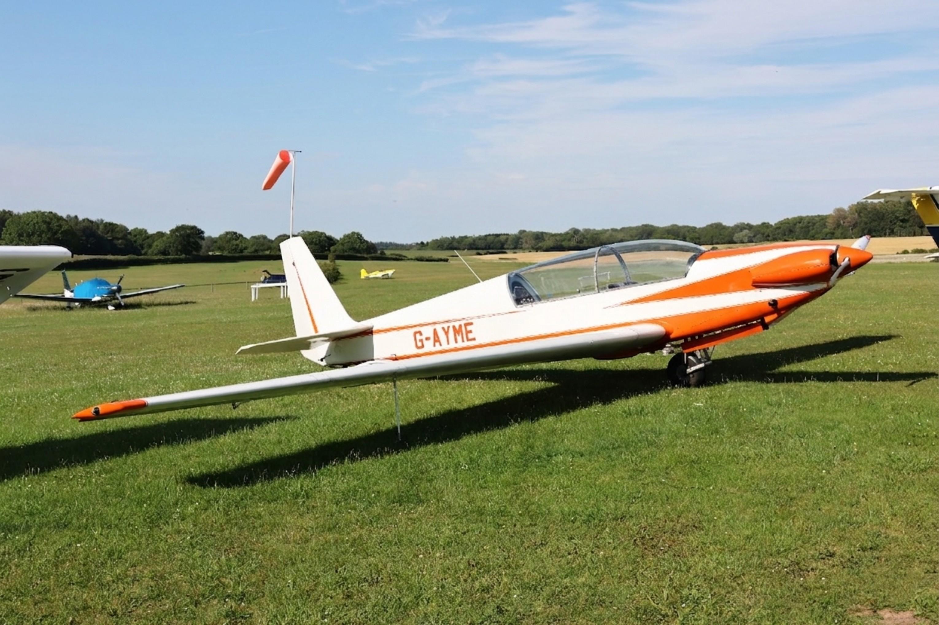G-AYME @ EGHP - G-AYME 1970 Fournier RF5 Popham  - by PhilR