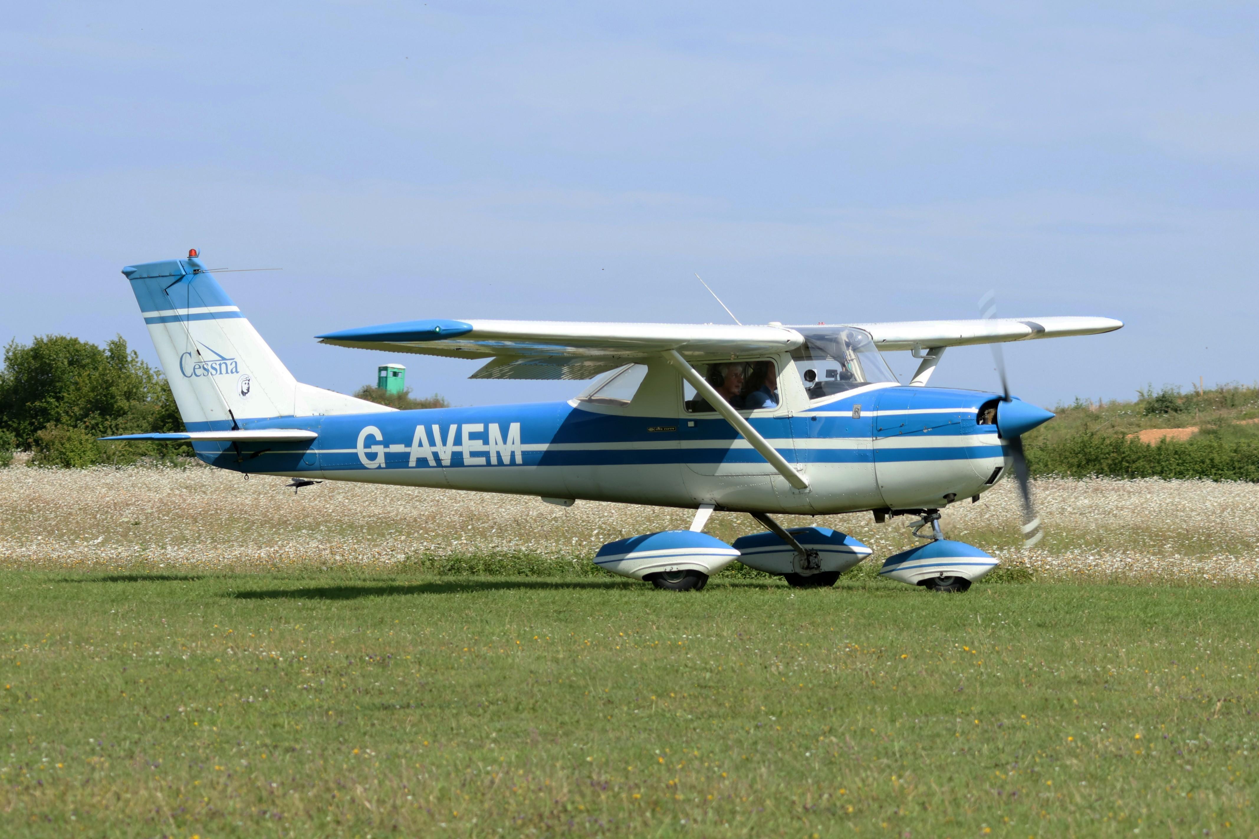 G-AVEM @ EGHP - G-AVEM1966 Reims Cessna F150G Popham 
 - by PhilR