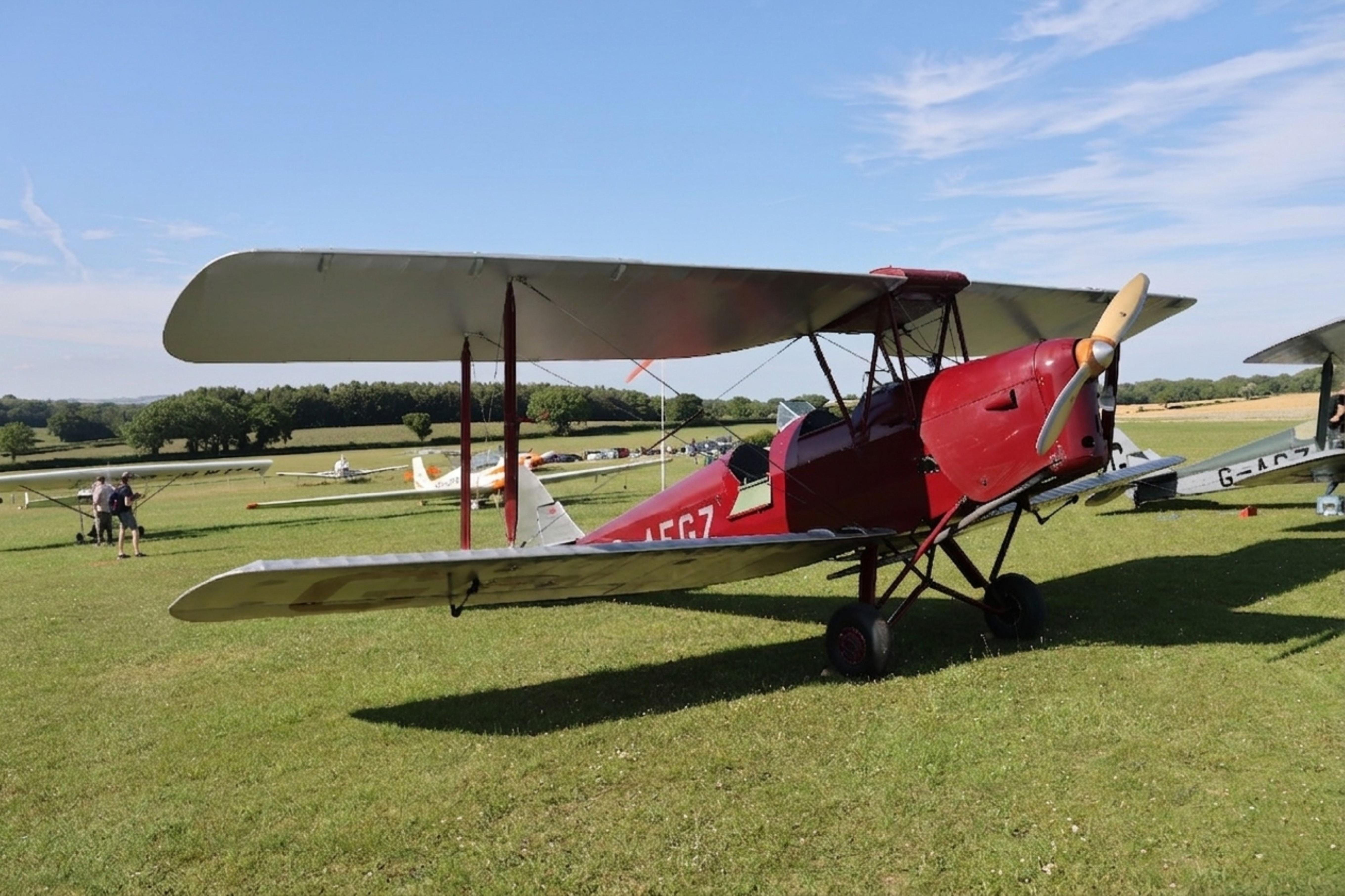G-AFGZ @ EGHP - G-AFGZ 1938 DH82A Tiger Moth Popham 
 - by PhilR
