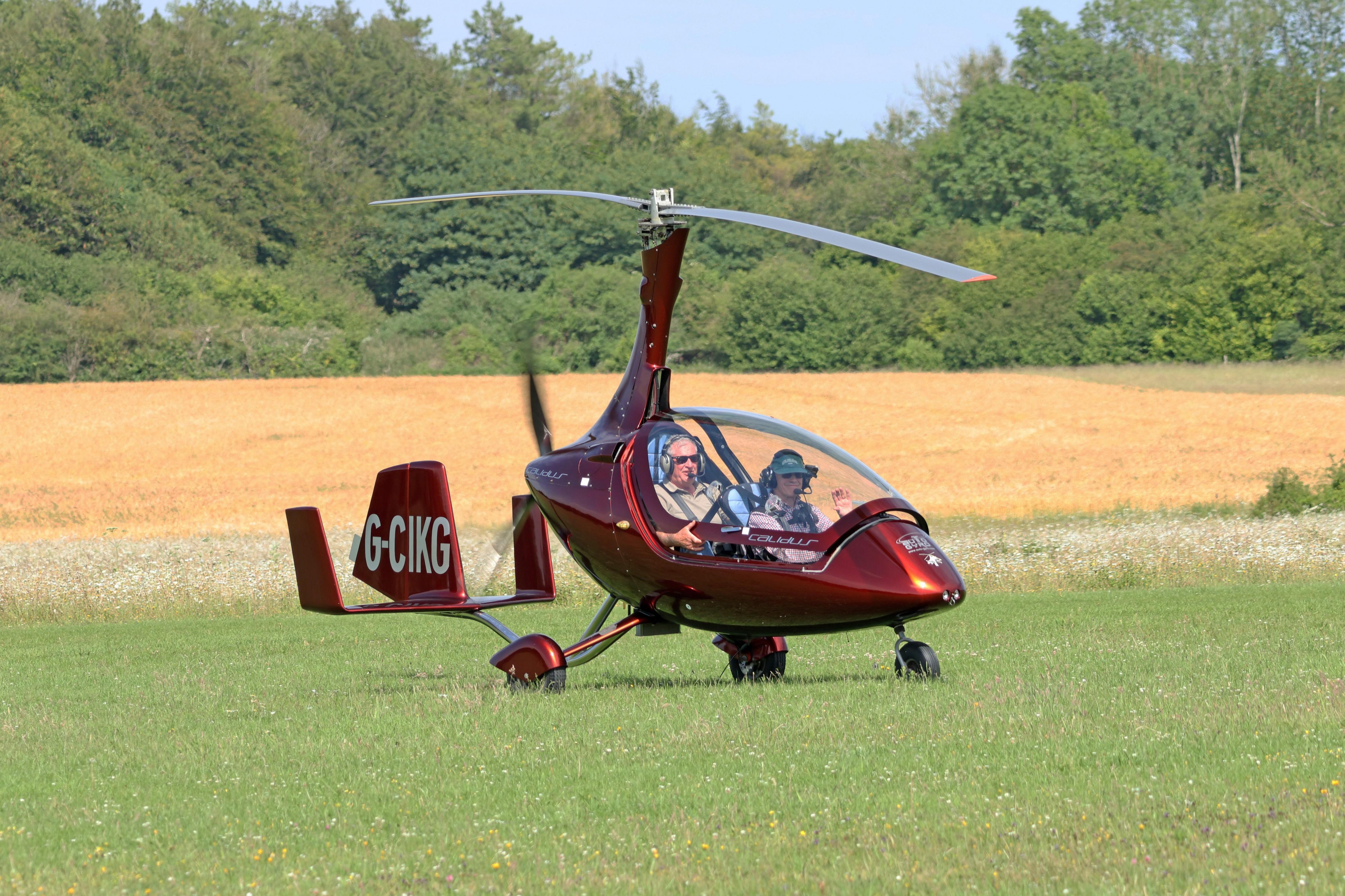 G-CIKJ @ EGHP - G-CIKJ 2014 Rotorsport UK Calidus Popham  - by PhilR