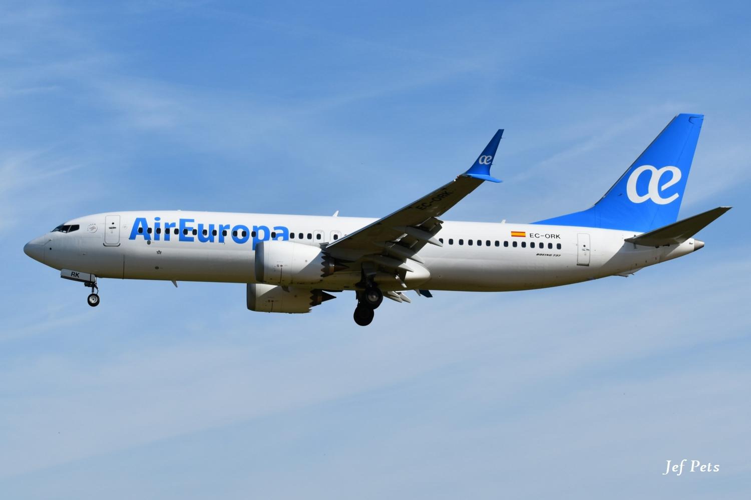 EC-ORK @ EBBR - Landing at Brussels Airport on 18-06-2026. - by Jef Pets