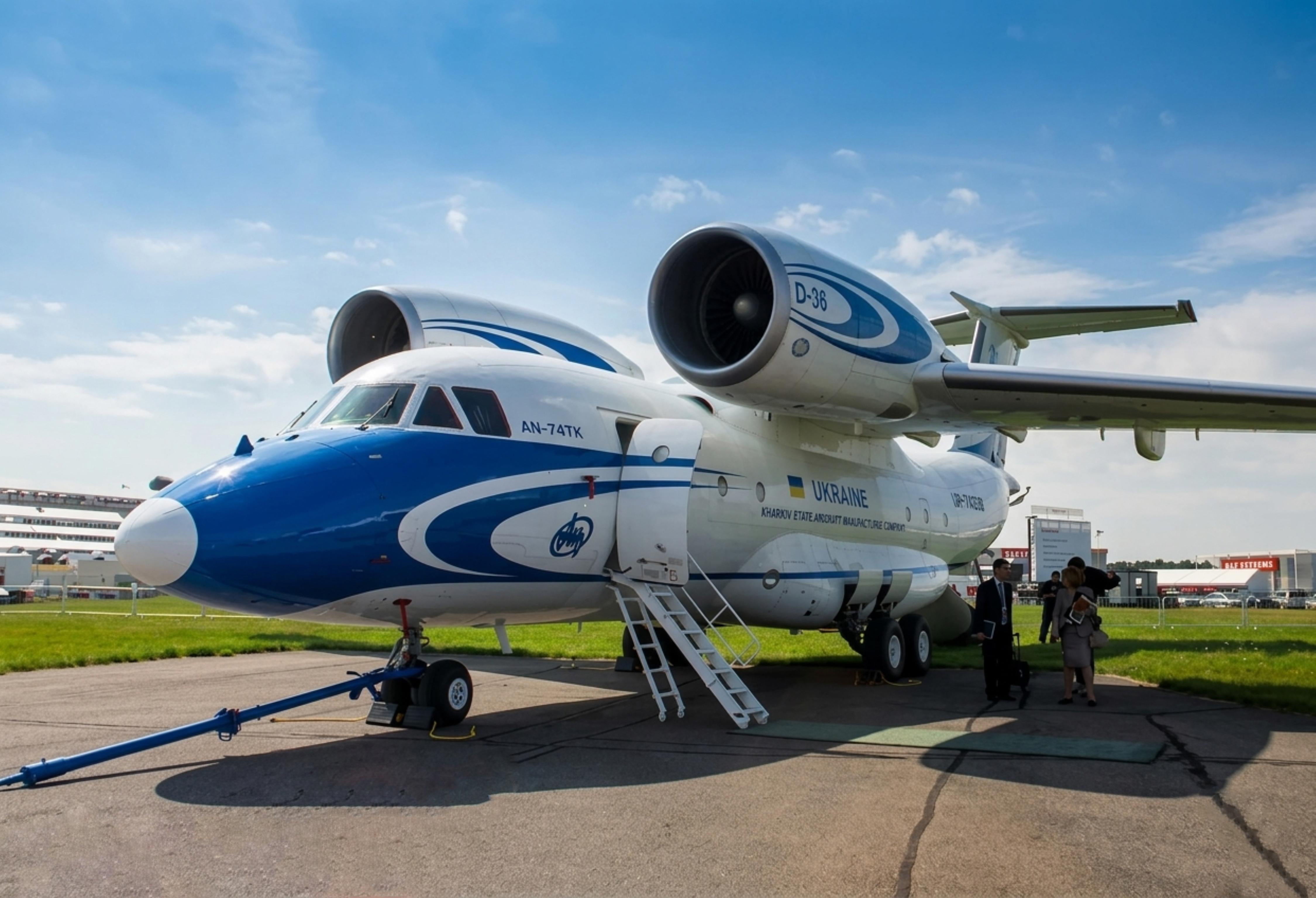 UR-74038 @ EGLF - UR-74038 1998 Antanov An-74TK-200 Antanov SBAC
 - by PhilR