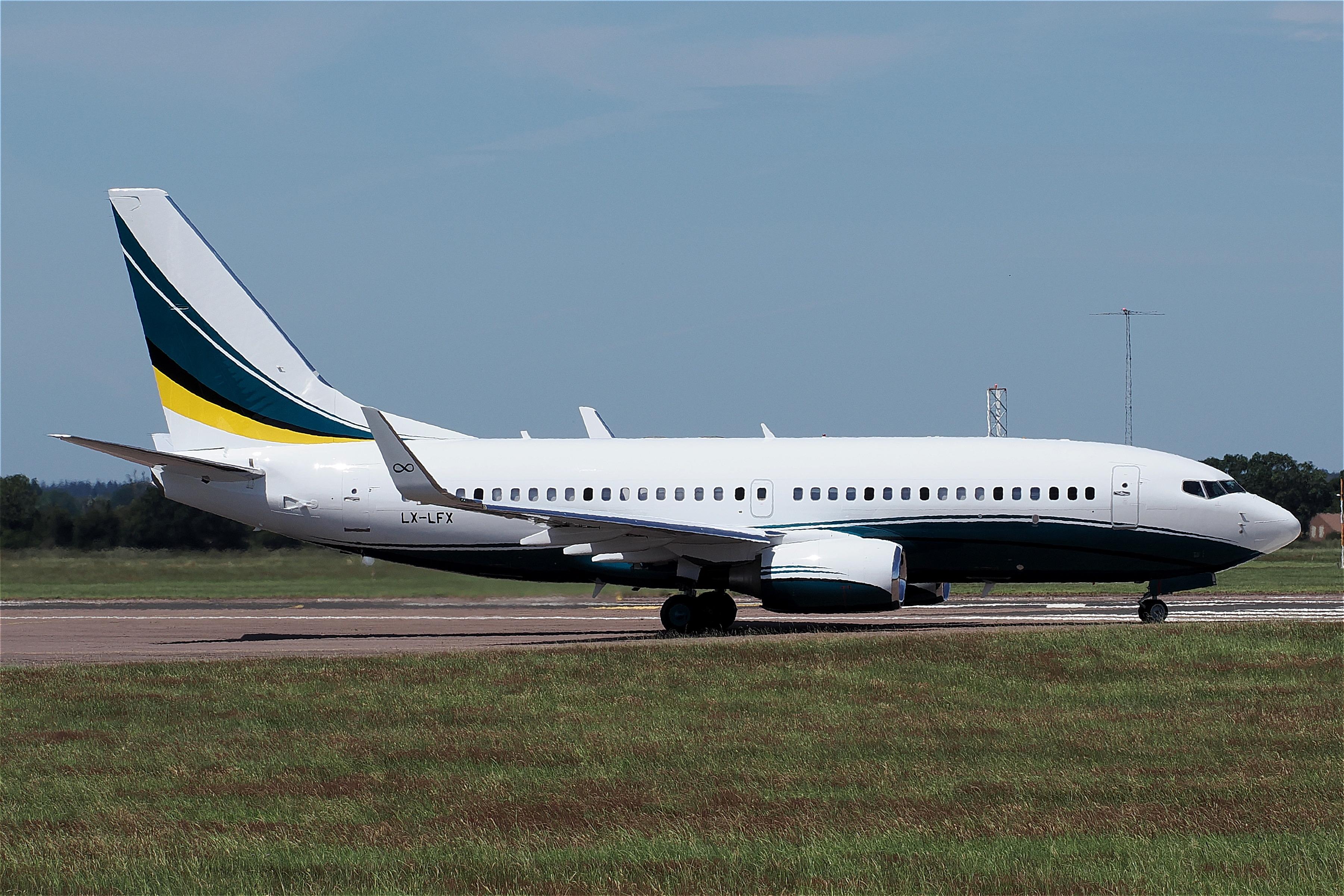 LX-LFX @ EGSH - Just landed at Norwich. - by Graham Reeve