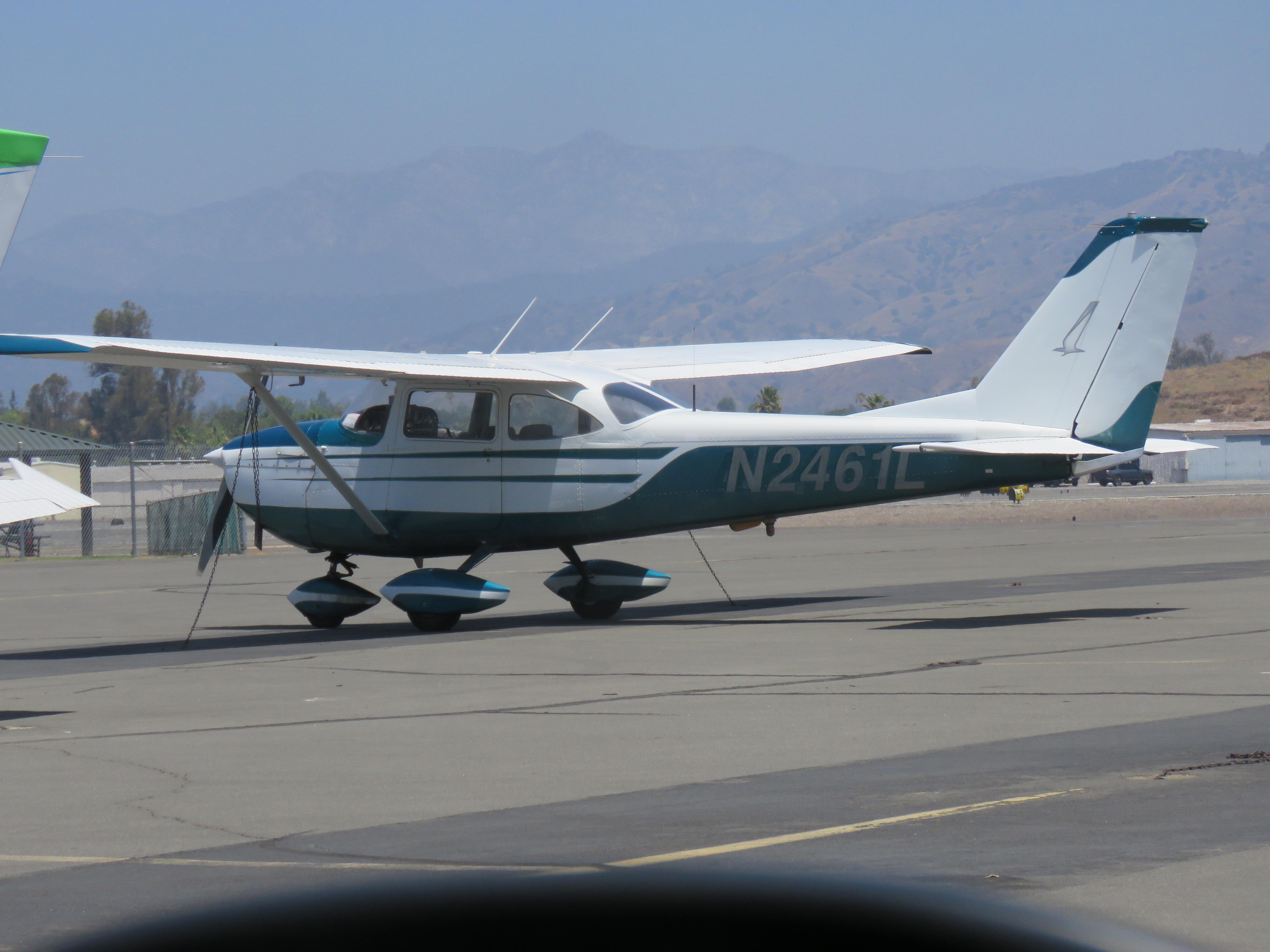 N2461L @ POC - Parked in transit parking - by Helicopterfriend