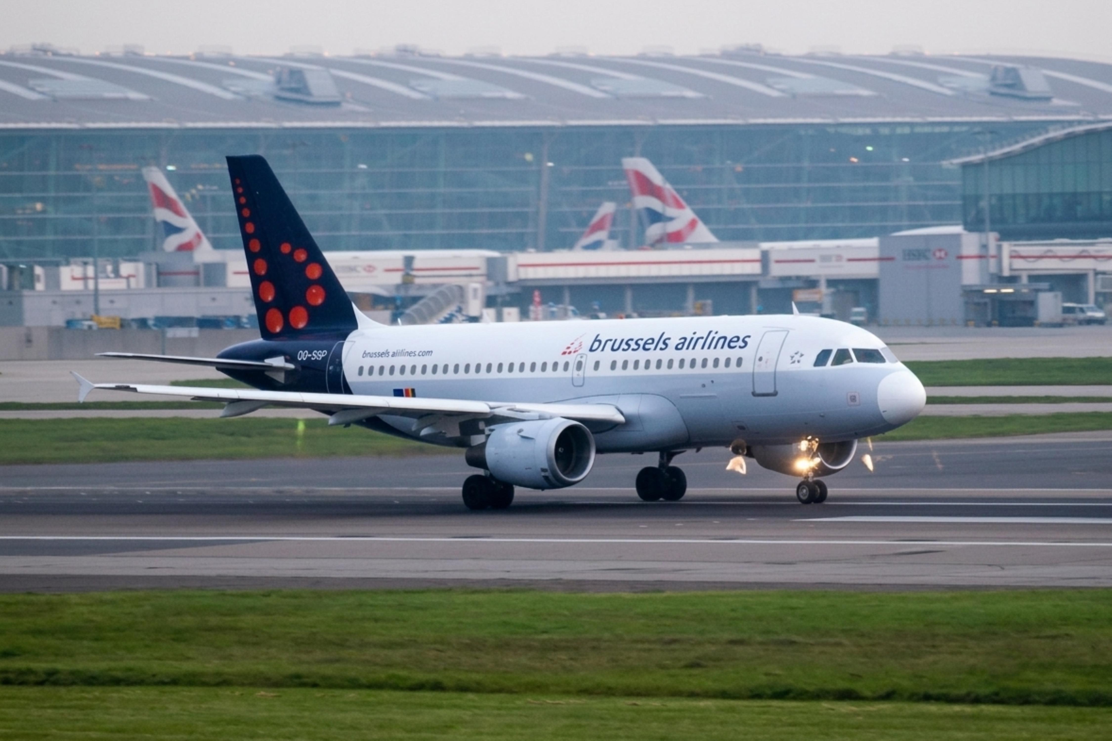 OO-SSP @ EGLL - OO-SSP 1996 A319-100 Brussels Airlines LHR 
 - by PhilR