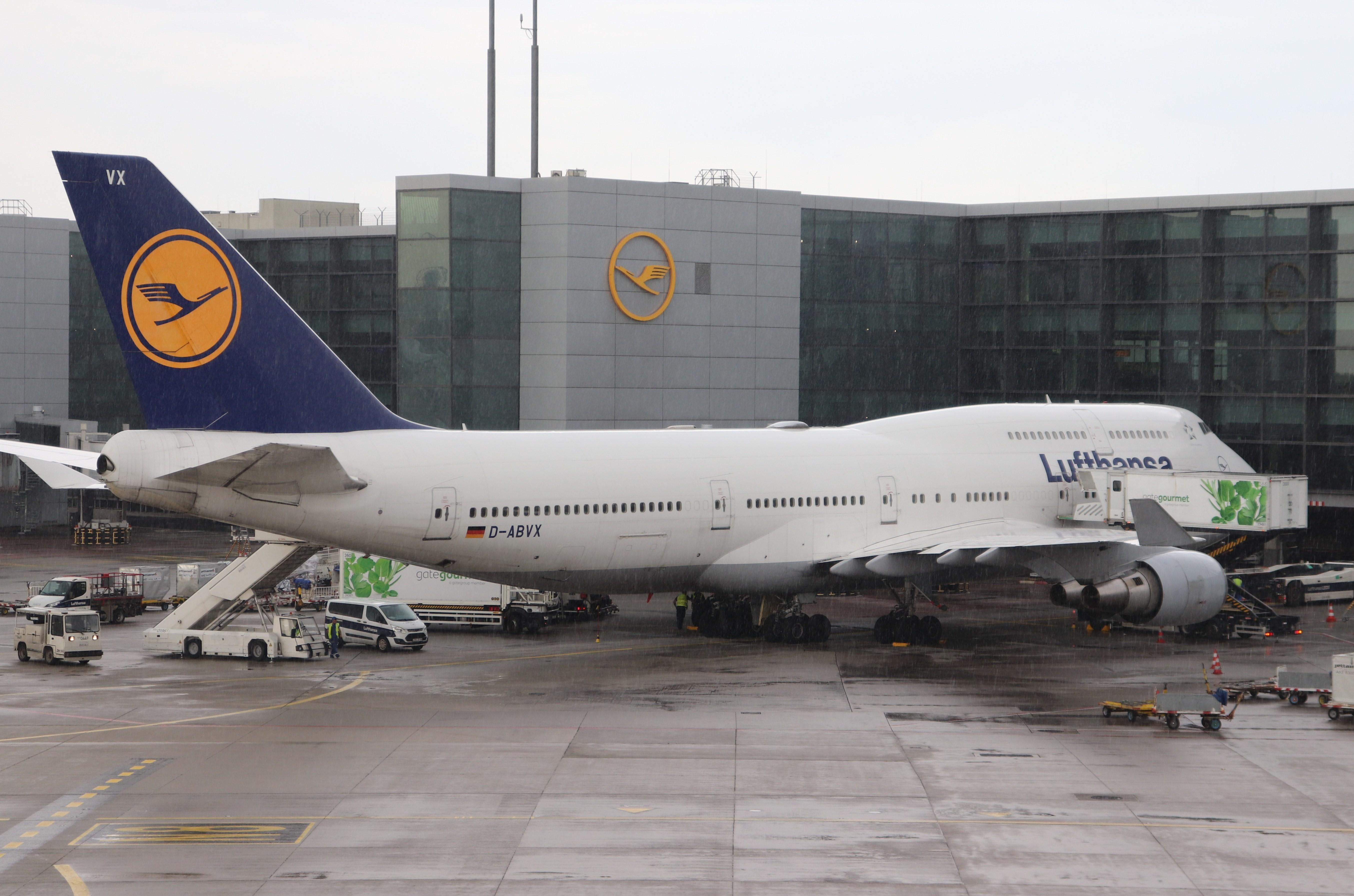 D-ABVX @ EDDF - Boeing 747-430 - by MarkPasqualino