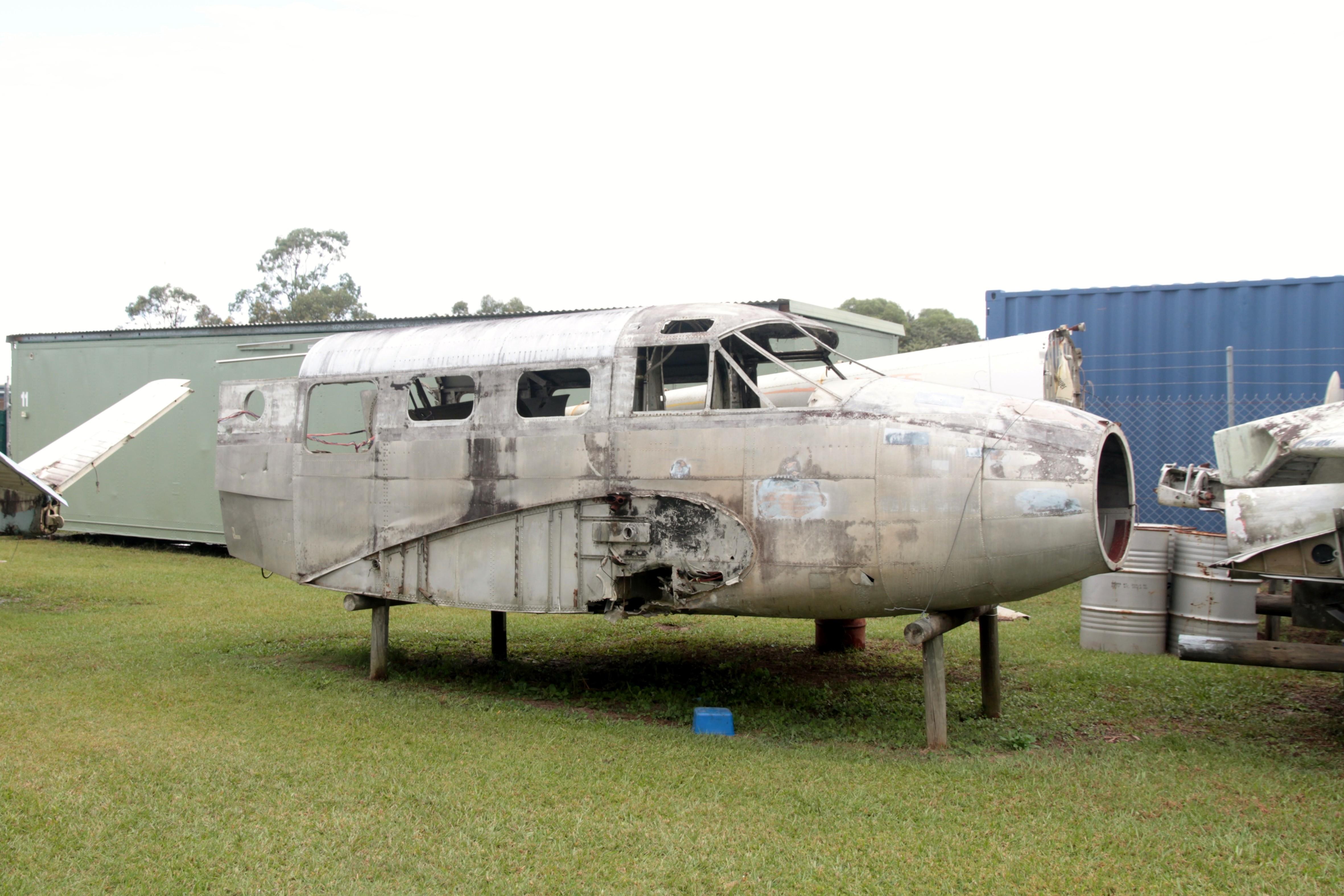 VH-CLG @ YCDR - VH-CLG (39194 USN, VH-BJJ) 1942 Beech C18S QAM Caloundra 1
 - by PhilR