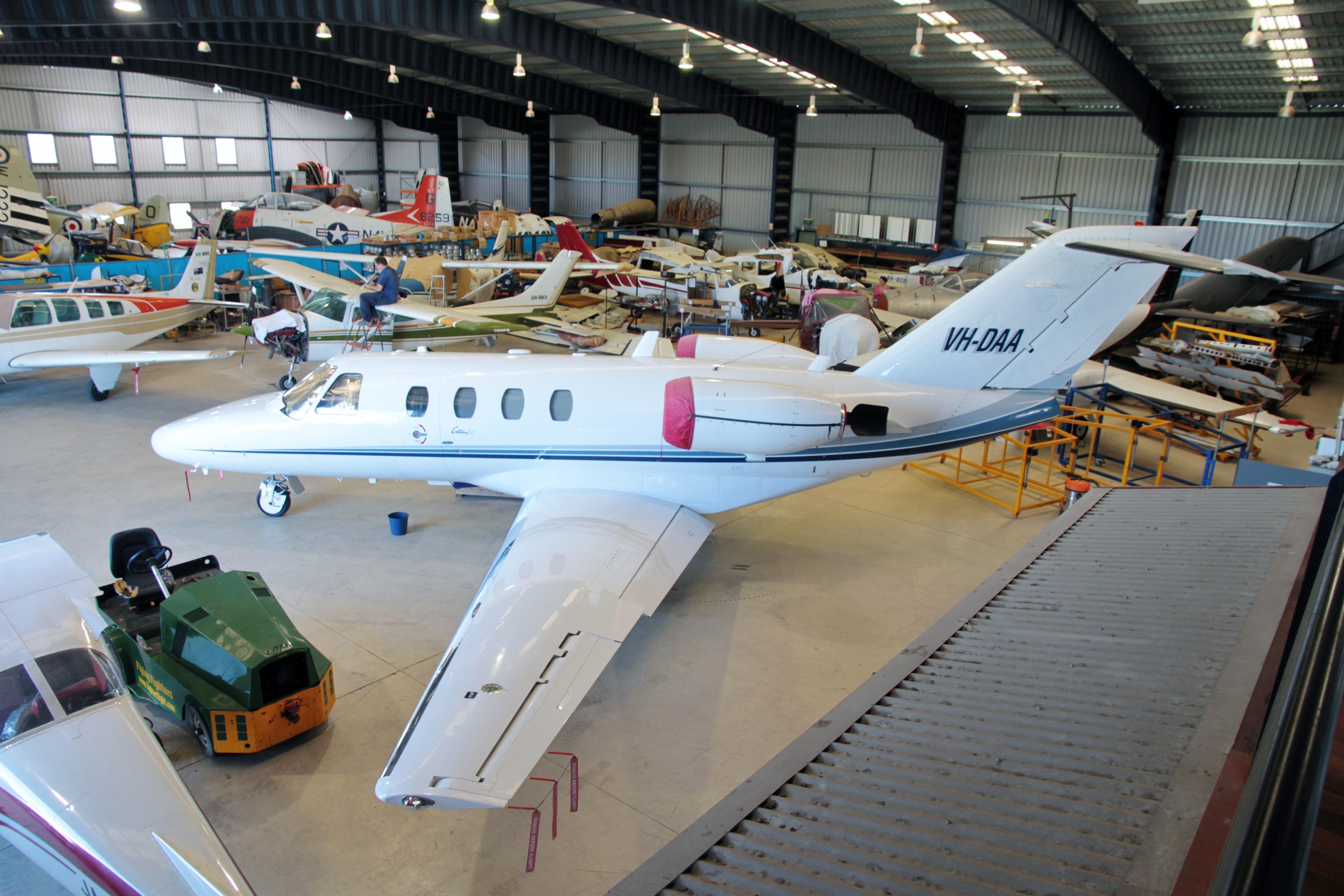 VH-DAA @ YBAF - VH-DAA 1996 Cessna Citation 1 Archerfield  - by PhilR