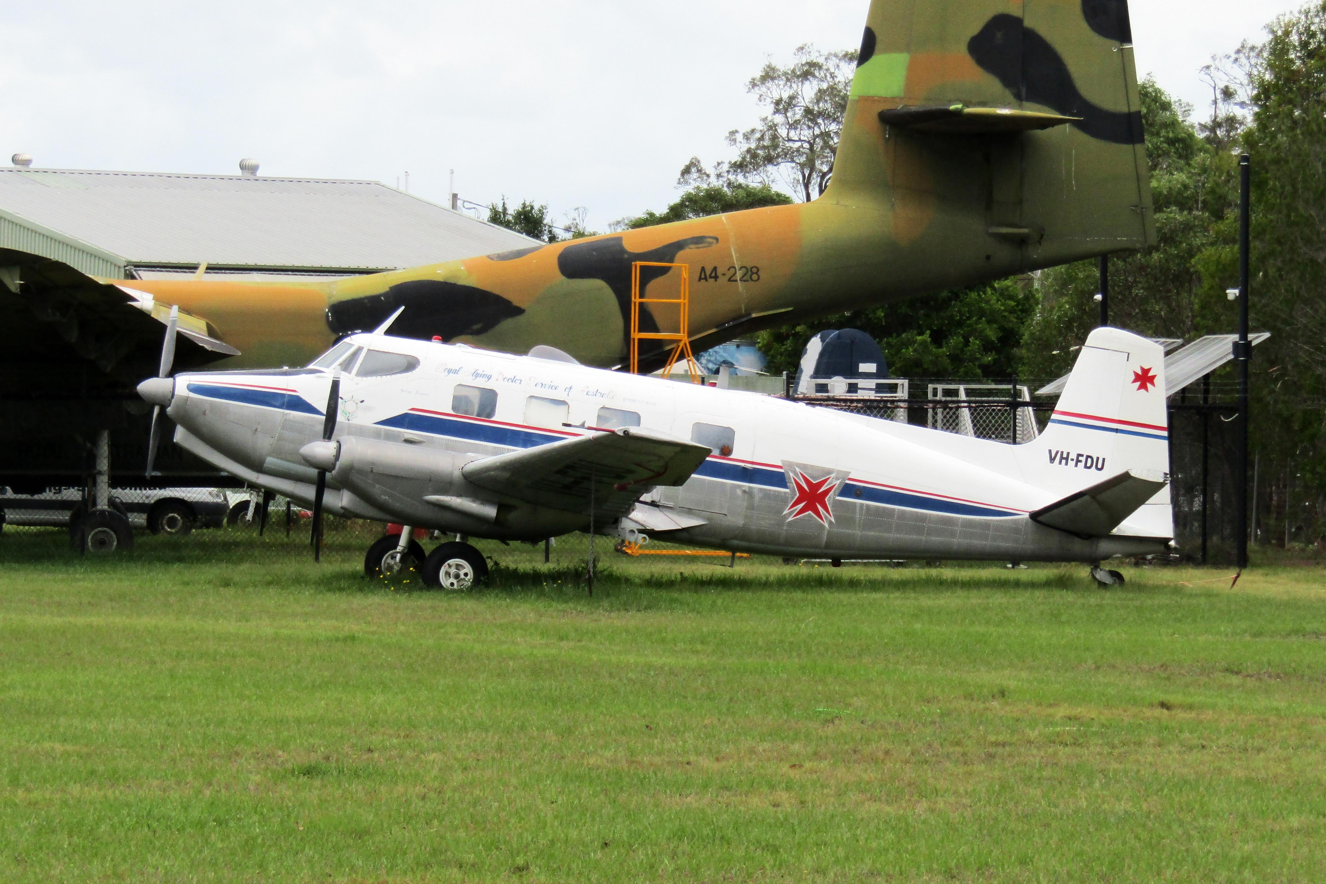 VH-FDU @ YCAB - VH-FDU 1952 DHA Drover Mk3B Caboolture 
 - by PhilR
