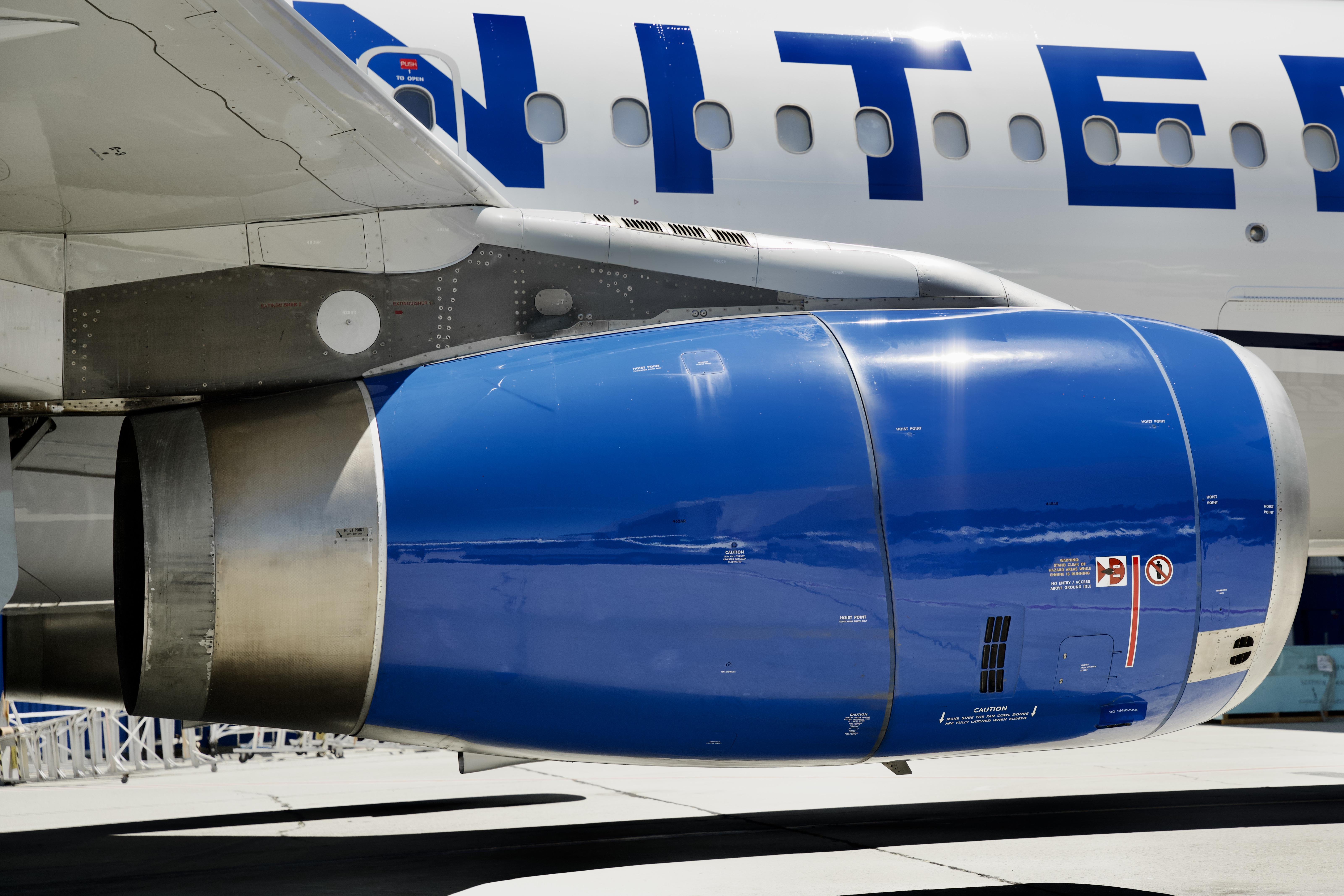 N495UA @ KSFO - IAE V2500 engine SFO 2026 - by ClaytonEddy