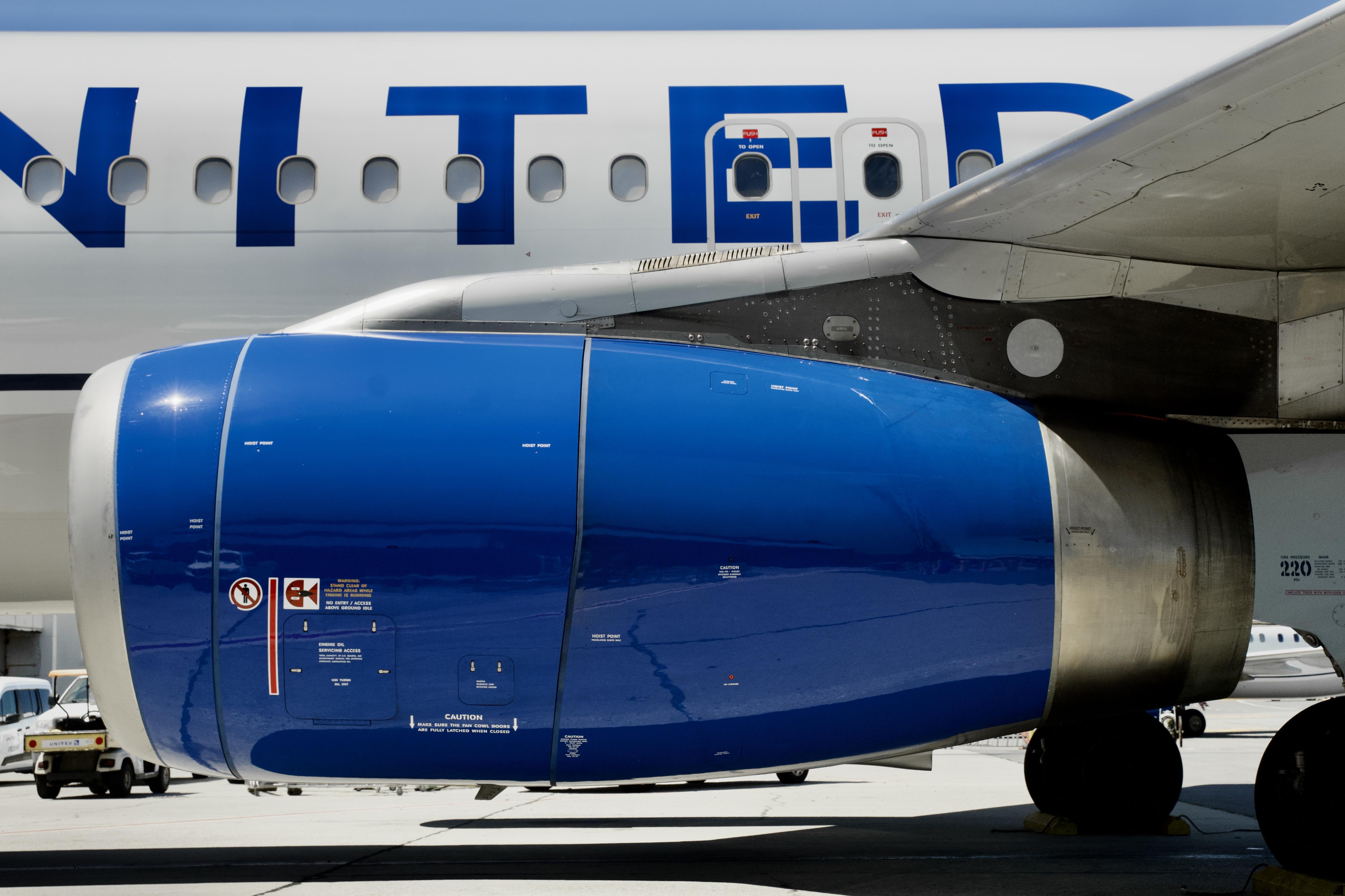 N495UA @ KSFO - IAE V2500 engine SFO 2026.  - by ClaytonEddy