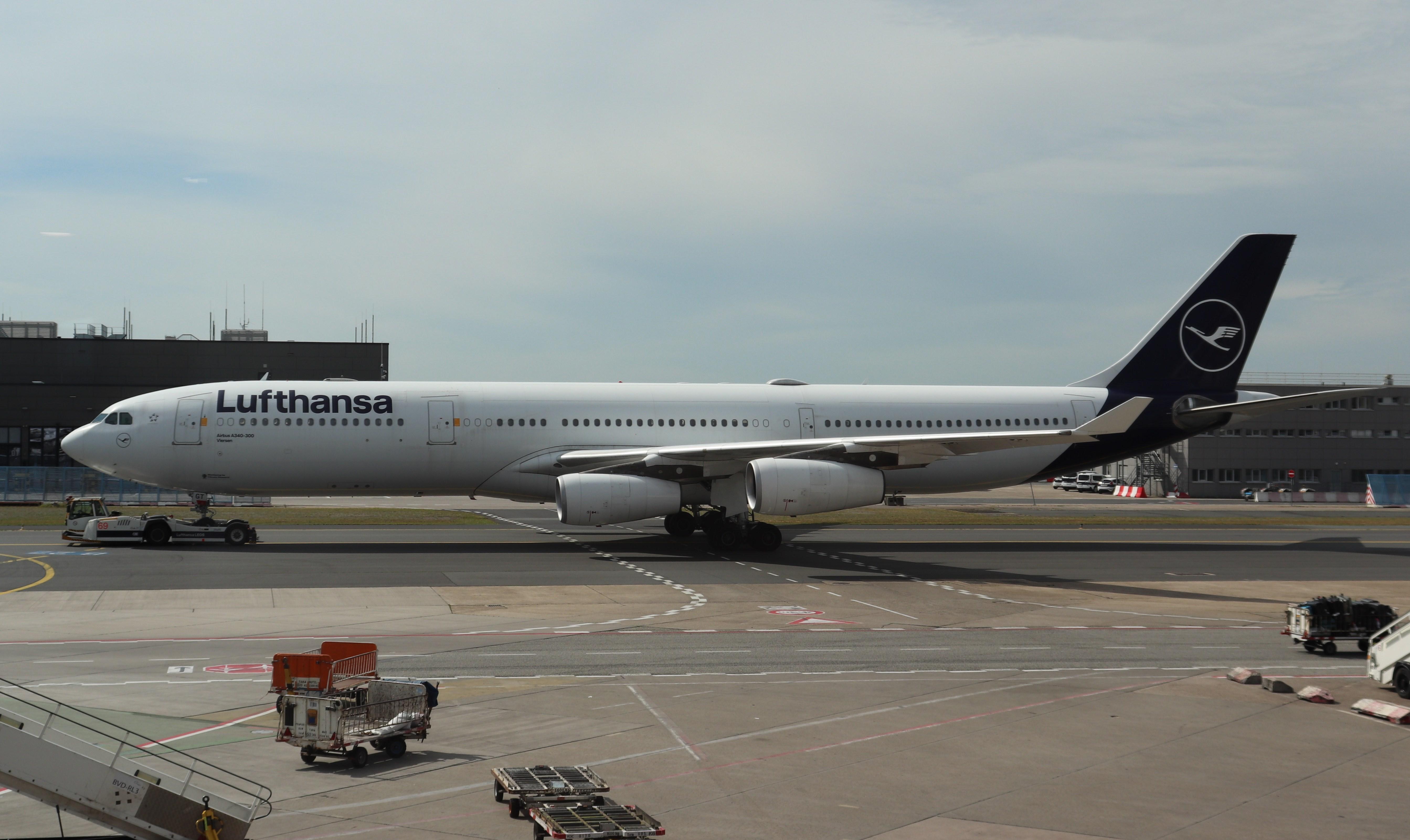 D-AIGT @ EDDF - Airbus A340-313 - by MarkPasqualino