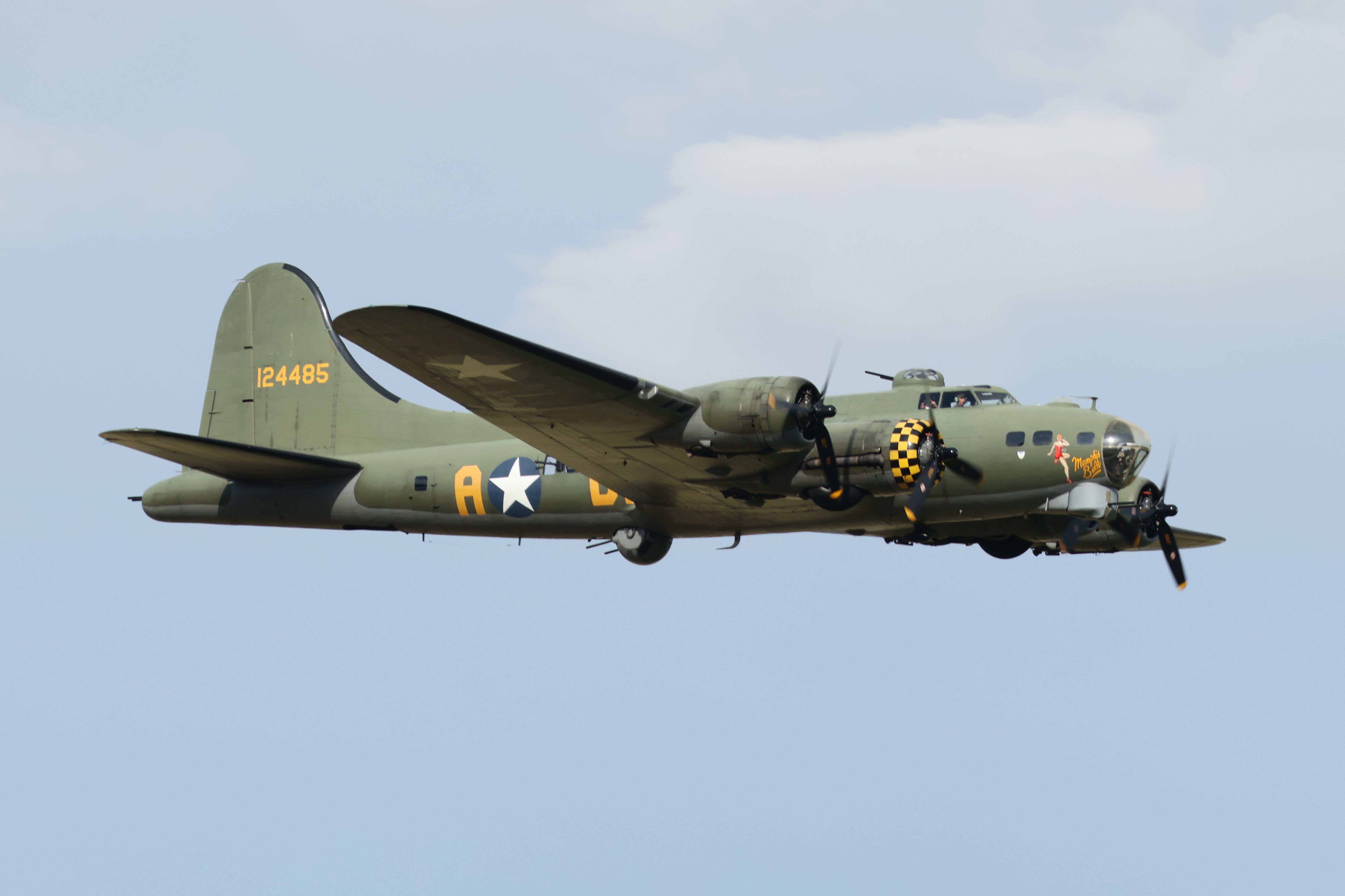 G-BEDF @ EGTH - 124485 (44-85784 G-BEDF) 1944 B-17G 'Sally B' Old Warden 
 - by PhilR