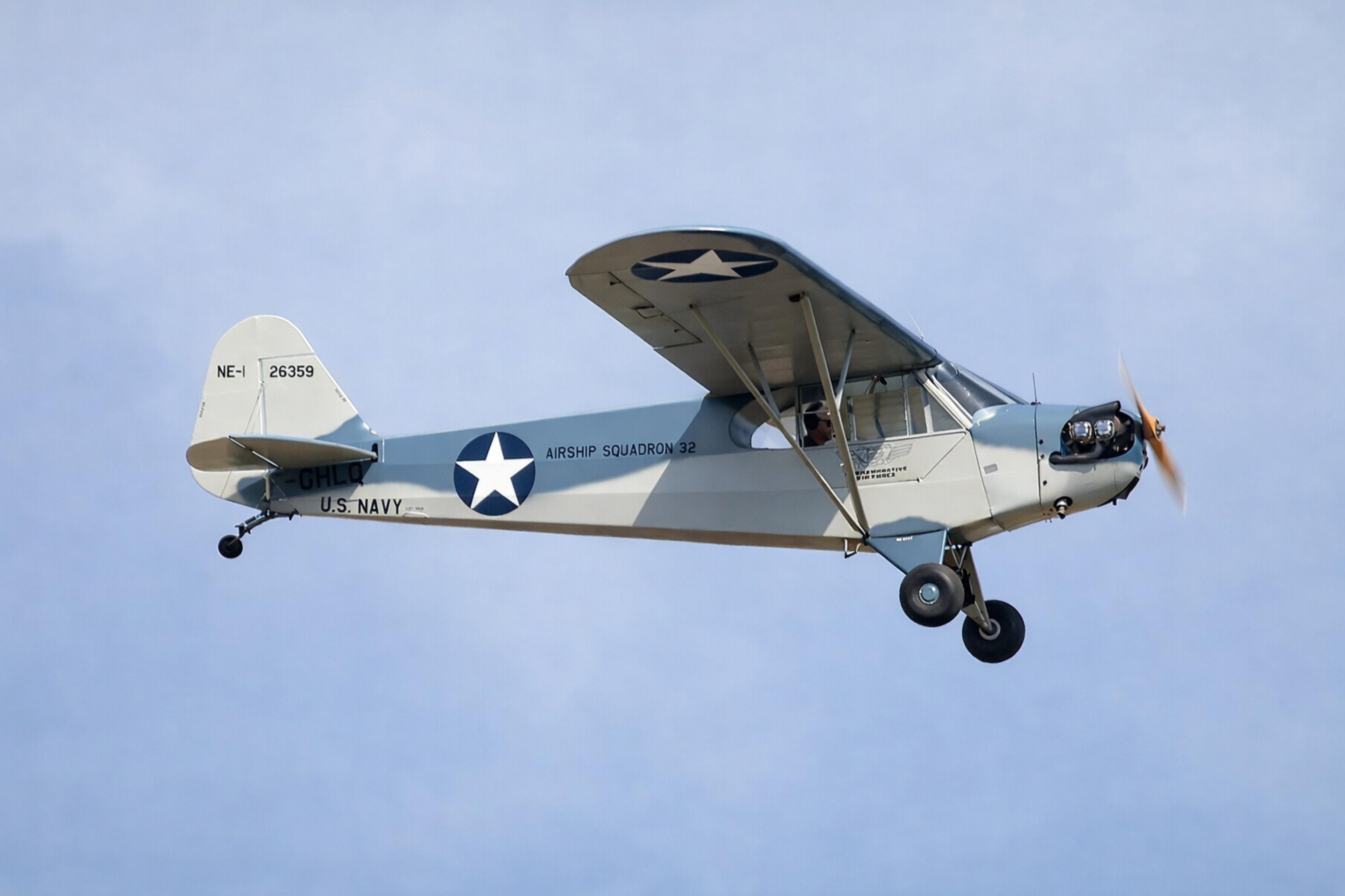 F-GHLQ @ EGTH - '26389' (F-GHLQ) 1946 Piper J-3C-65 Cub (US Navy Piper NE-1) Old Warden - by PhilR