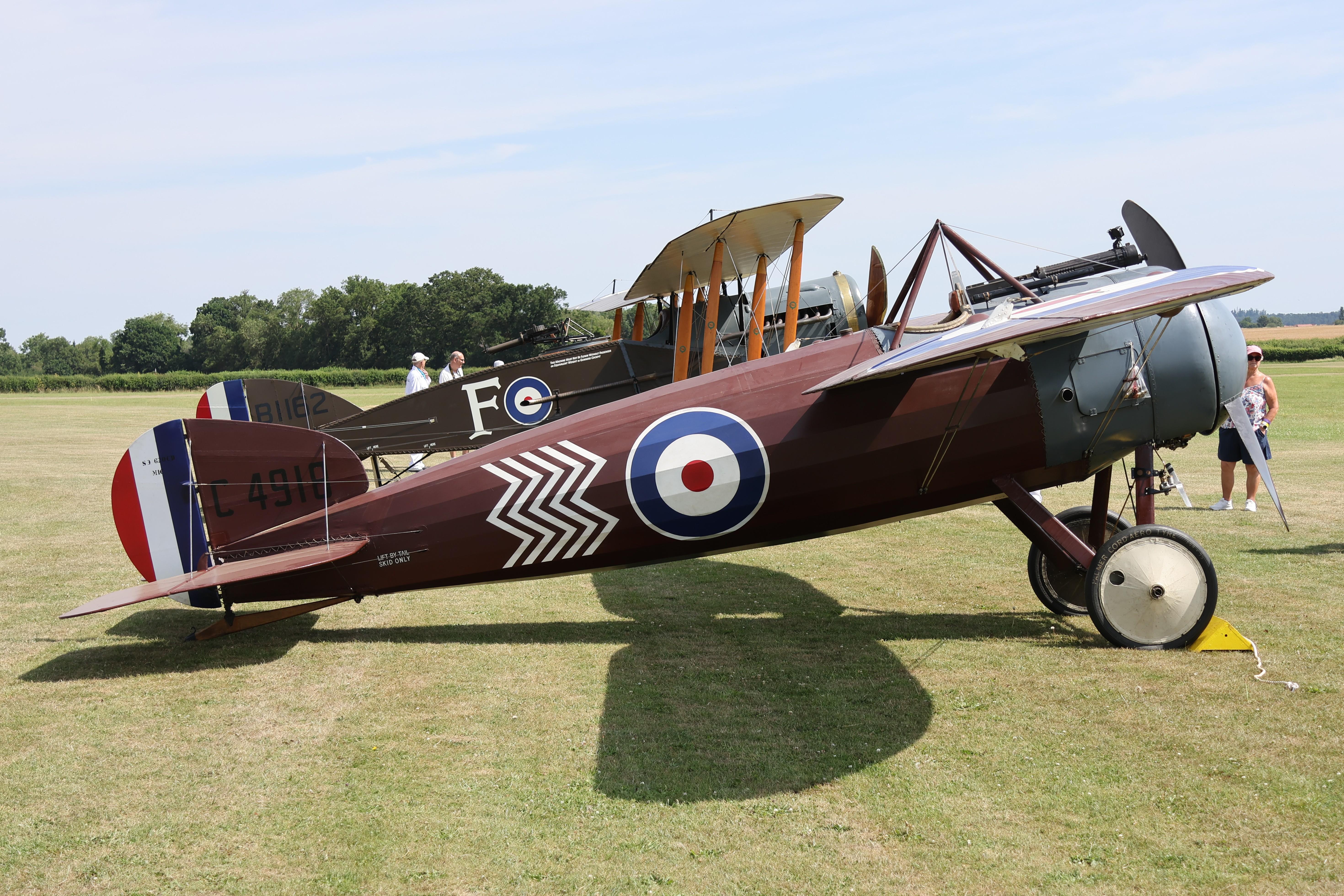 G-BWJM @ EGTH - C4918 (G-BWJM) 1997 (1917) Bristol M.1C Bullet Replica Old Warden - by PhilR