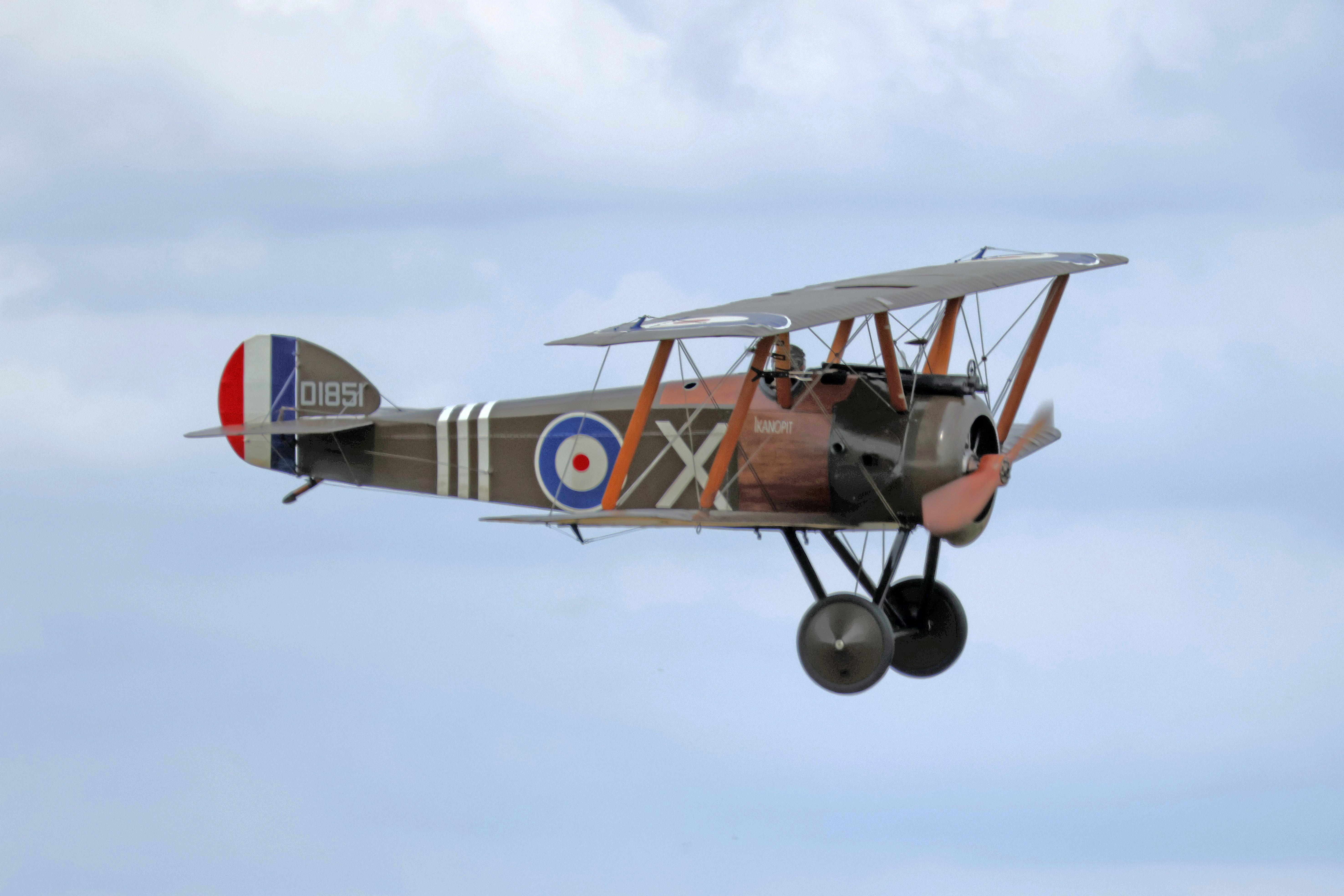 G-BZSC @ EGTH - 'D1851' (G-BZSC) 2015 Sopwith F.1 Camel  Replica of1918 original COld Warden  - by PhilR