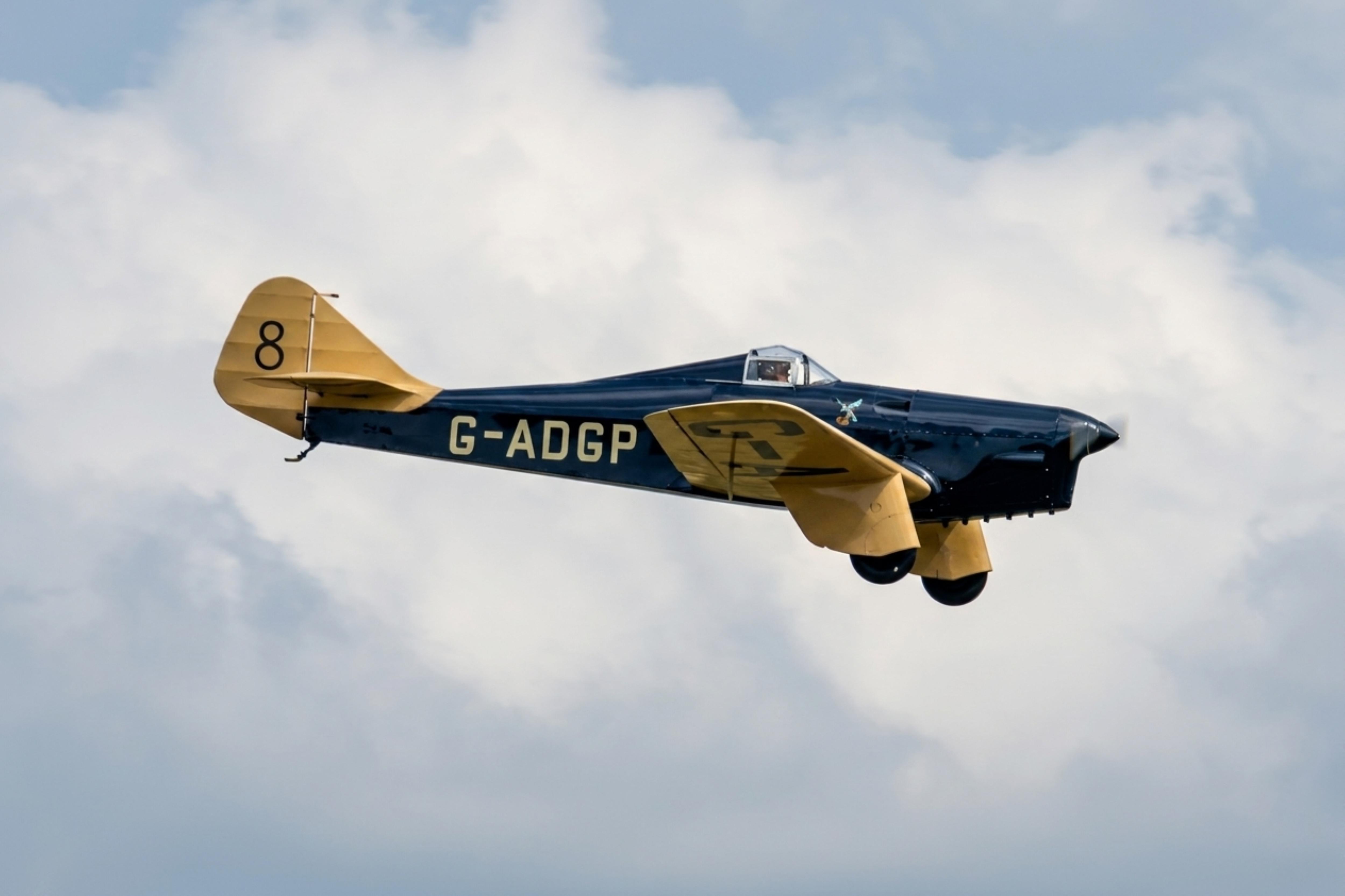 G-ADGP @ EGTH - G-ADGP 1935 Miles M.2L Hawk Speed Six Old Warden 
 - by PhilR