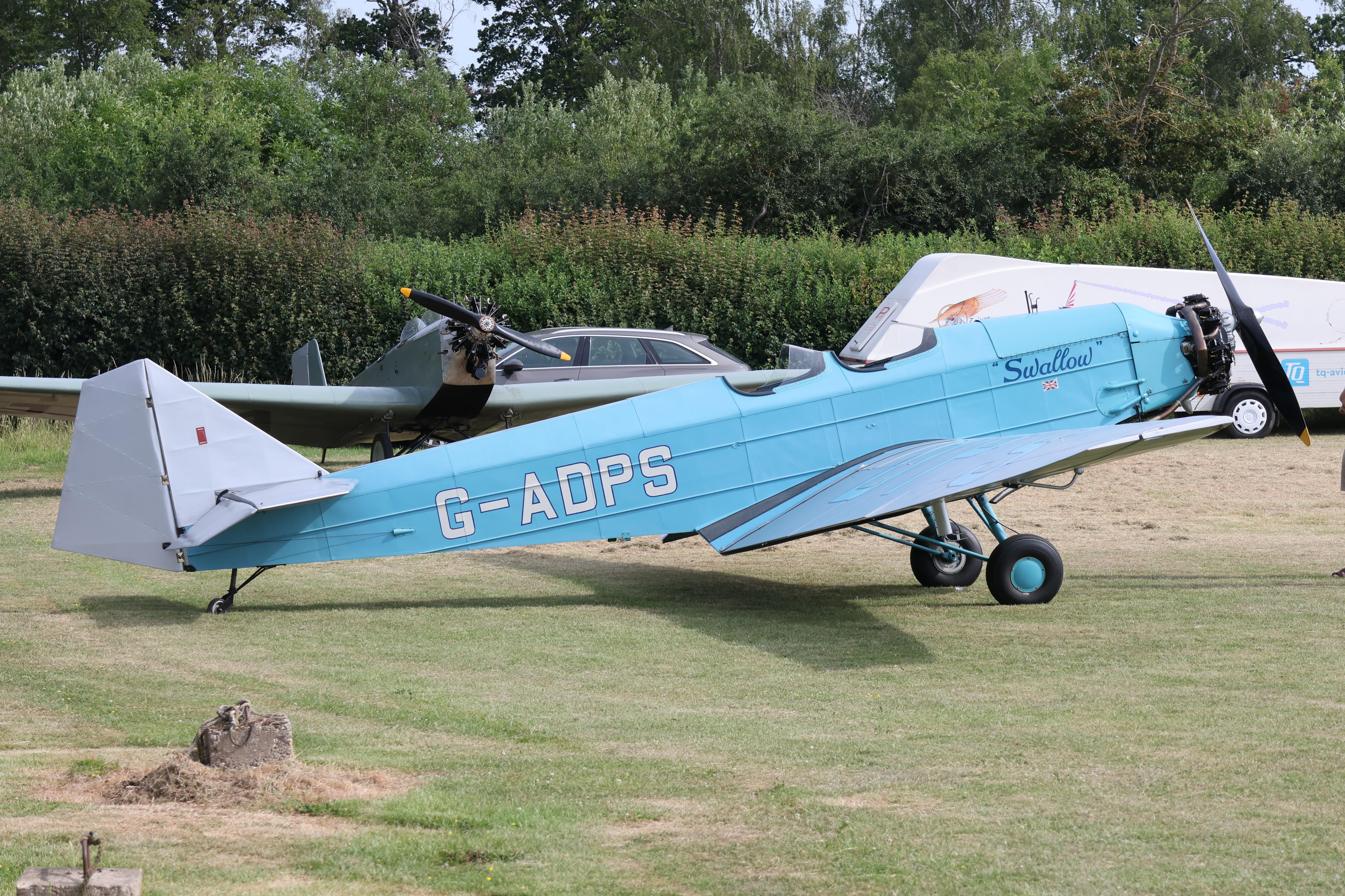 G-ADPS @ EGTH - G-ADPS 1935 British Aircraft Mnfg Co Ltd Swallow 2 Old Warden 
 - by PhilR