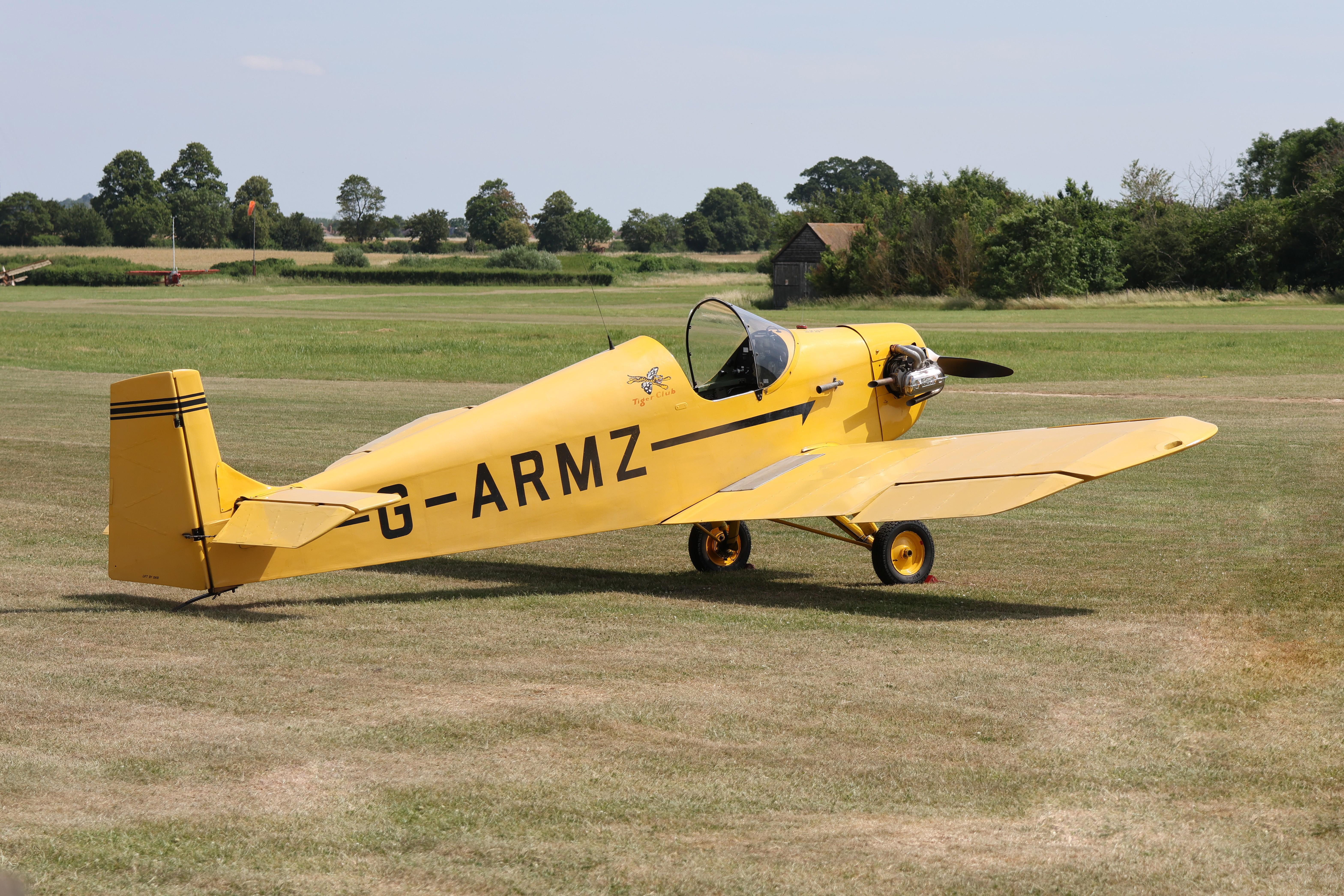 G-ARMZ @ EGTH - G-ARMZ 1961 Rollason Druine D.31 Turbulent Old Warden 
 - by PhilR