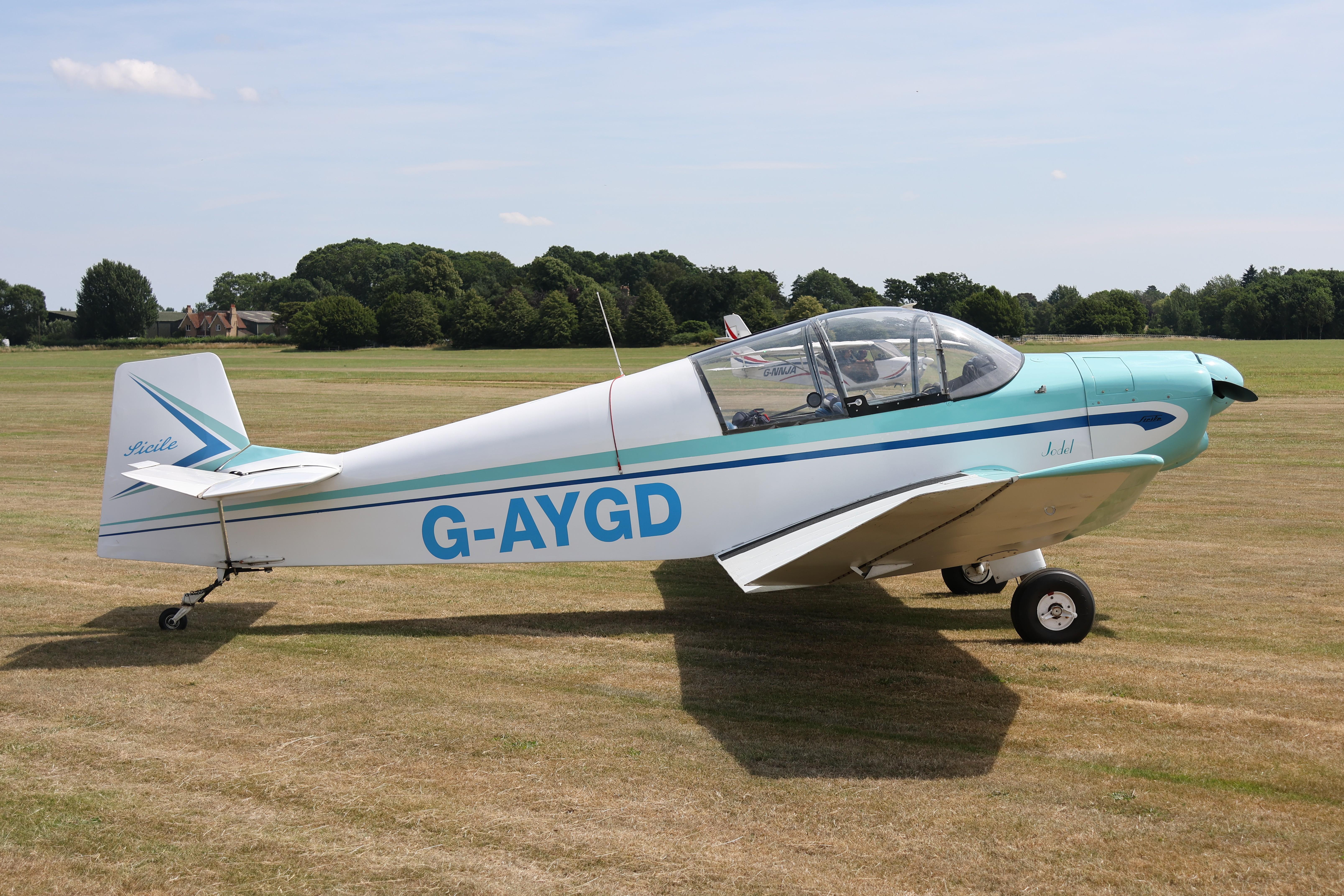 G-AYGD @ EGTH - G-AYGD 1970 Socata MS.894A Rallye Minerva 220 Old Warden 
 - by PhilR